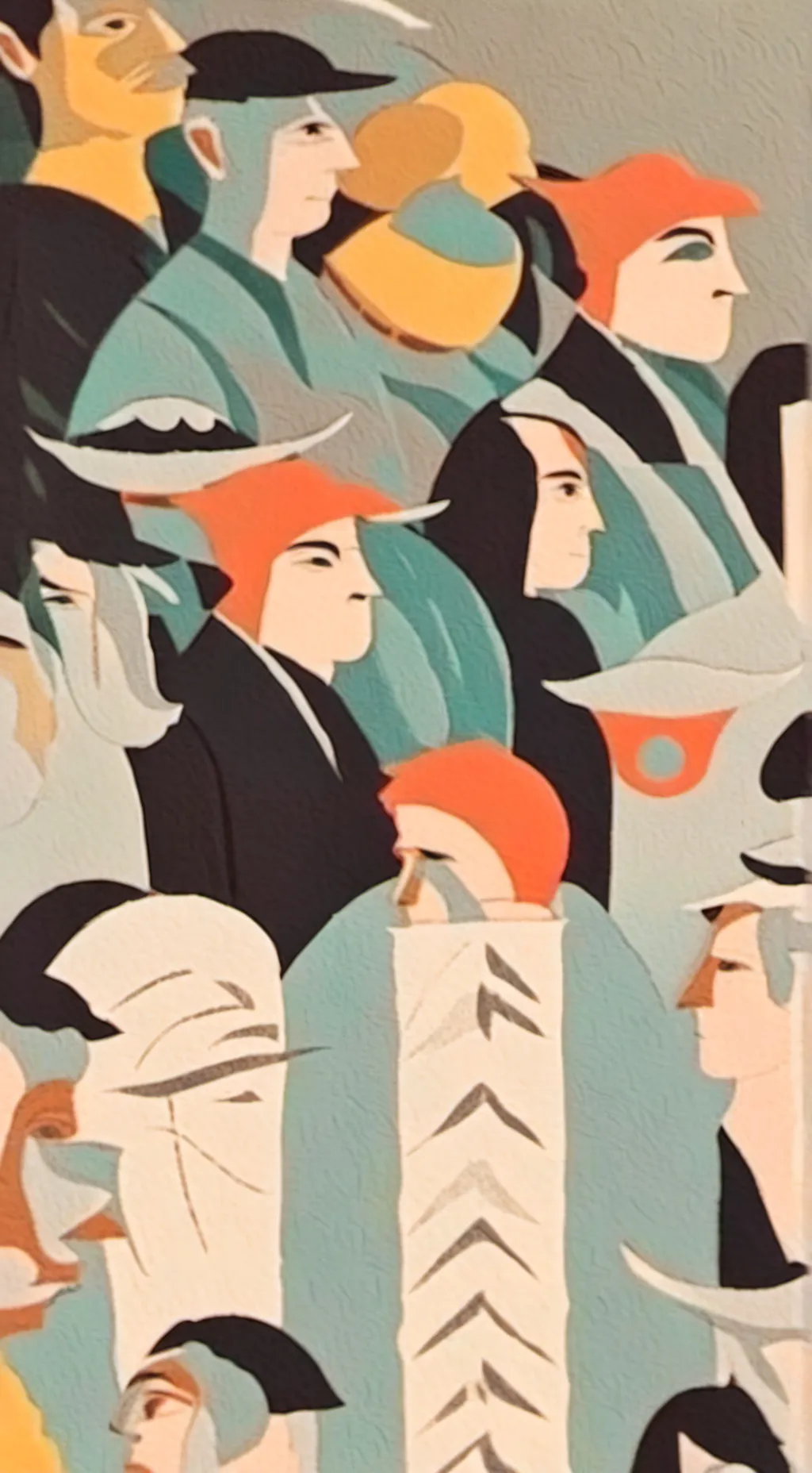 ai character: 6 h media sin luz background