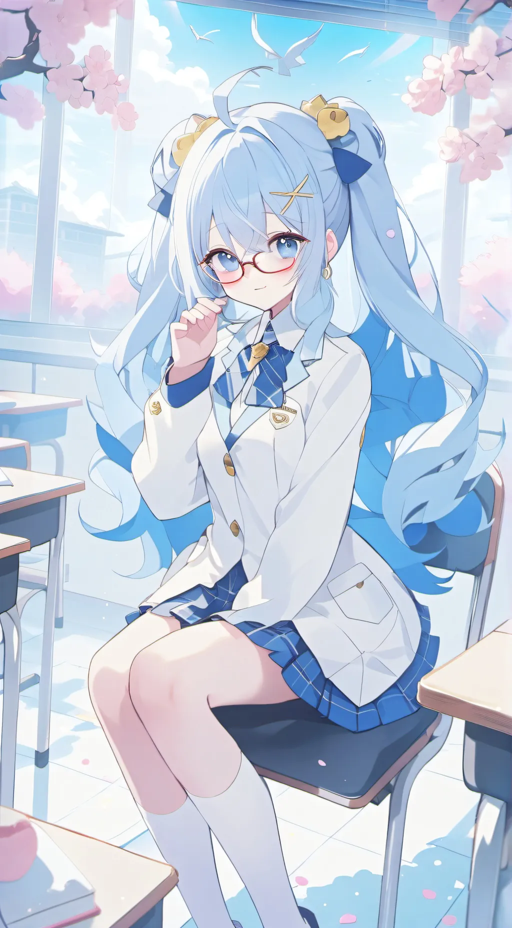 ai character: Sakura background