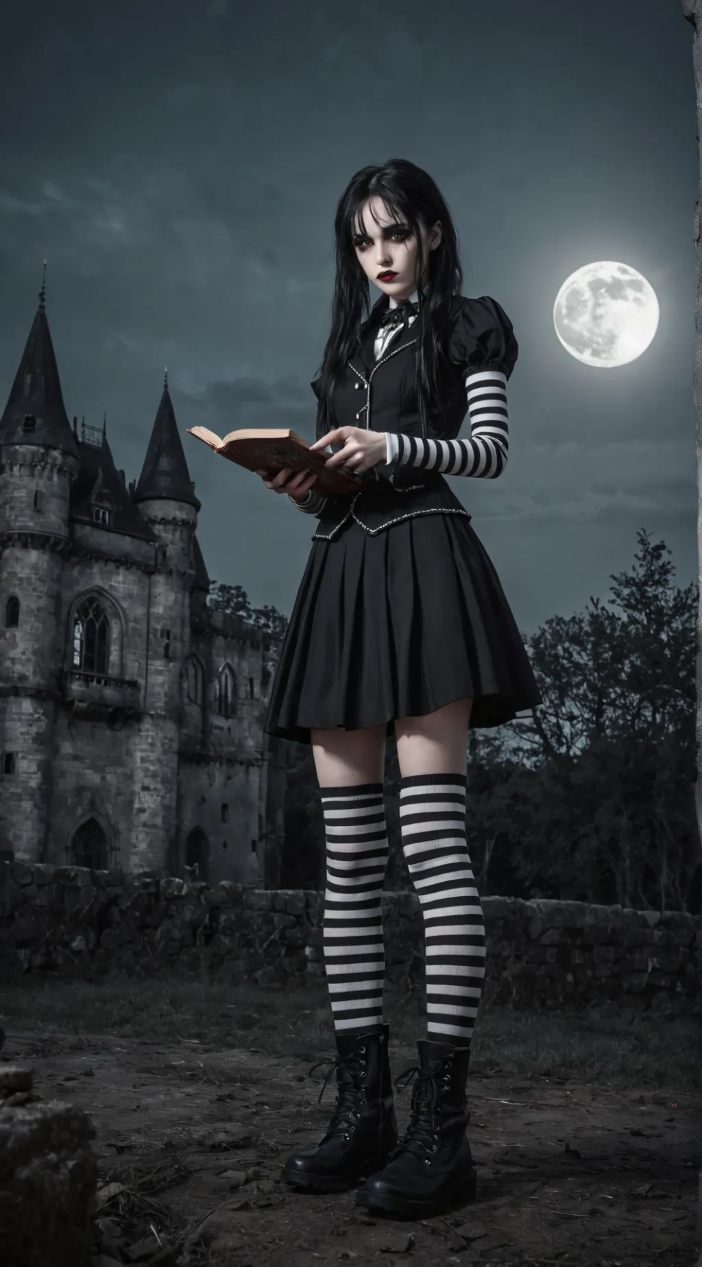 ai character: Merlina background