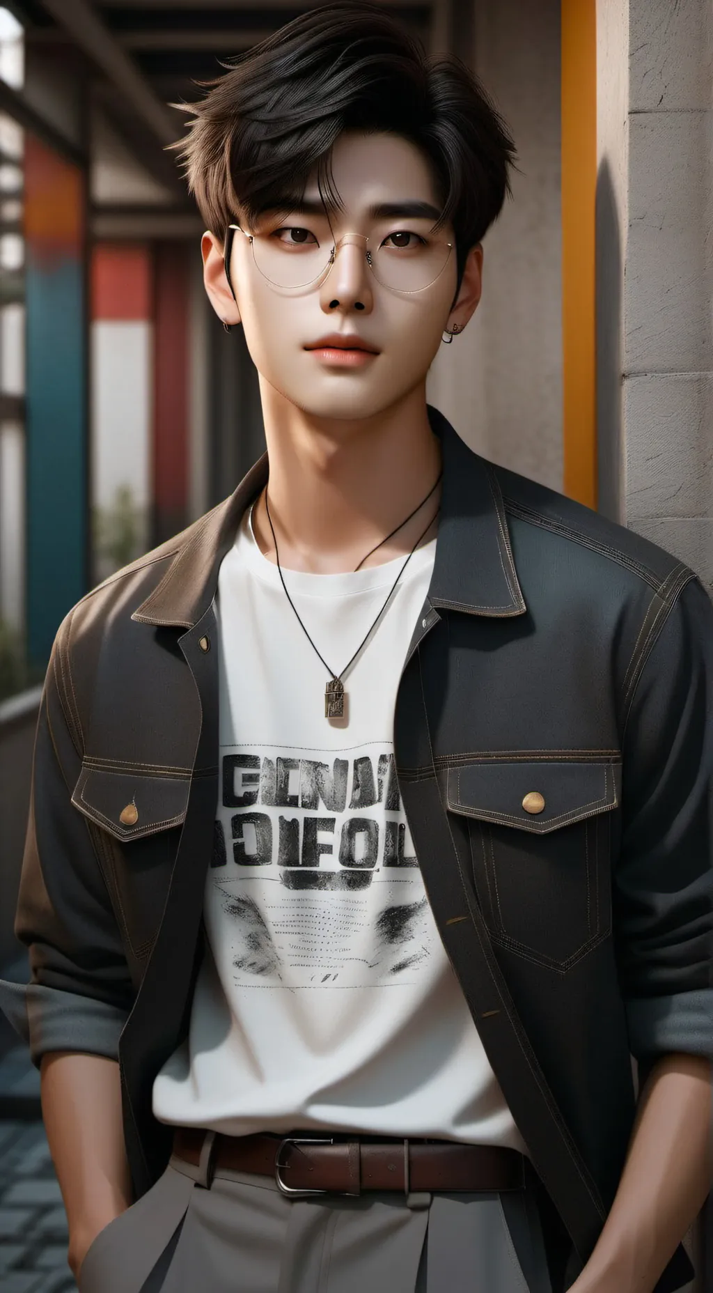 ai character: Jiwook background