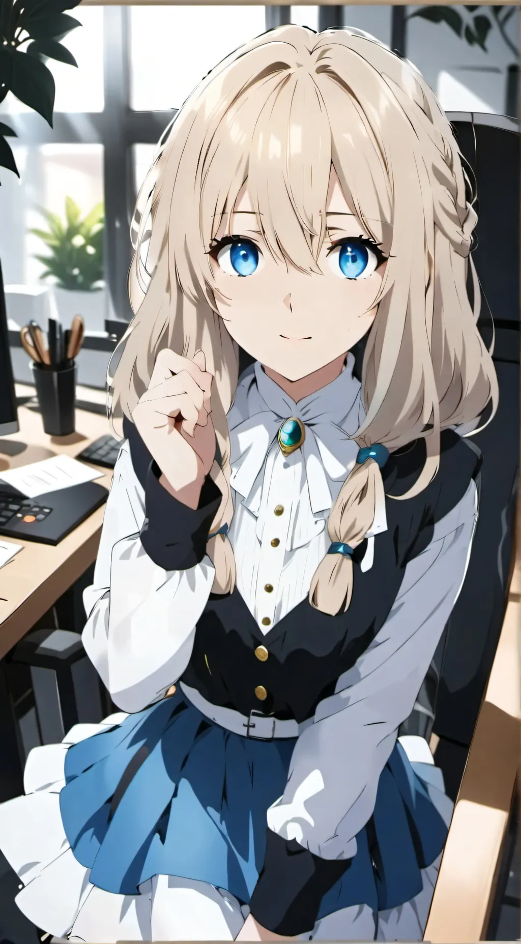 ai character: Laura /4thwall background