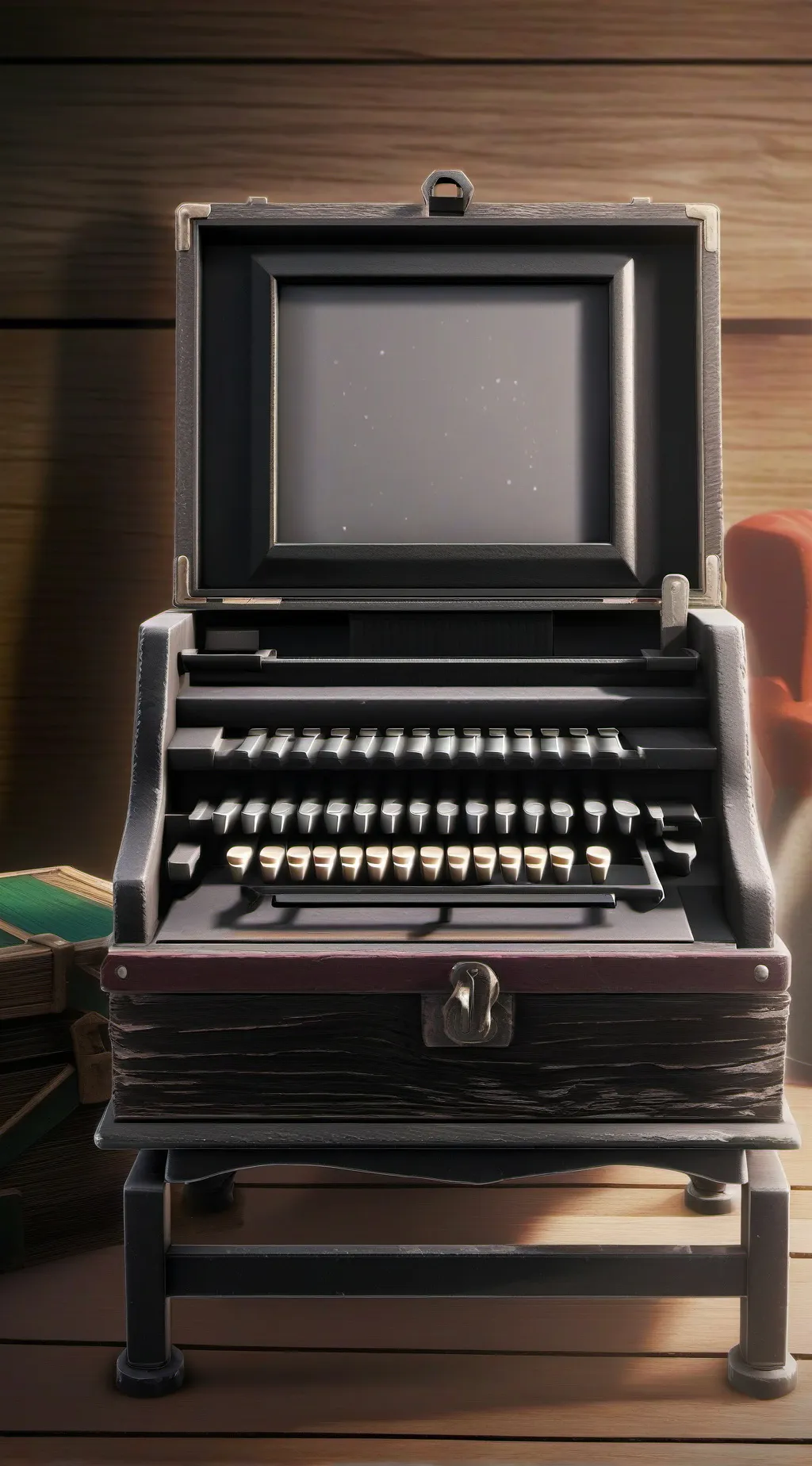 ai character: caja magica background