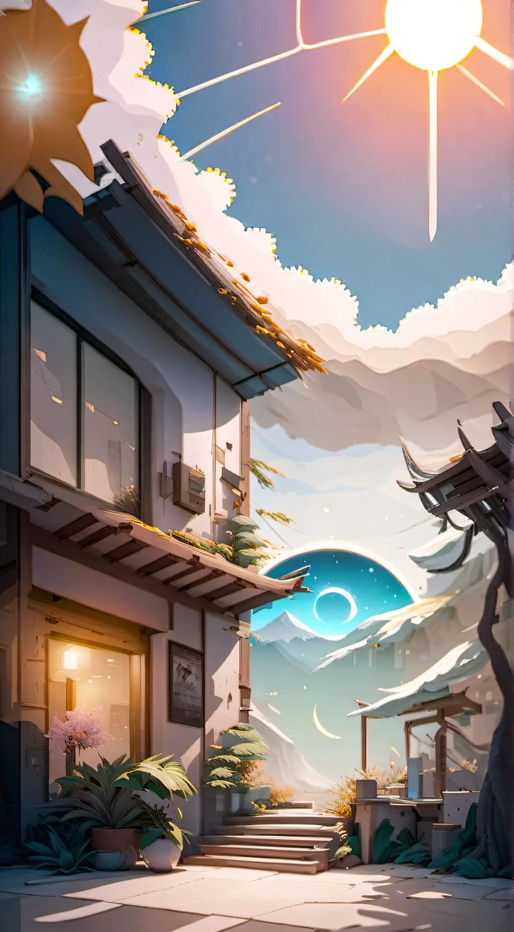 ai character: Sun and Moon 6? background