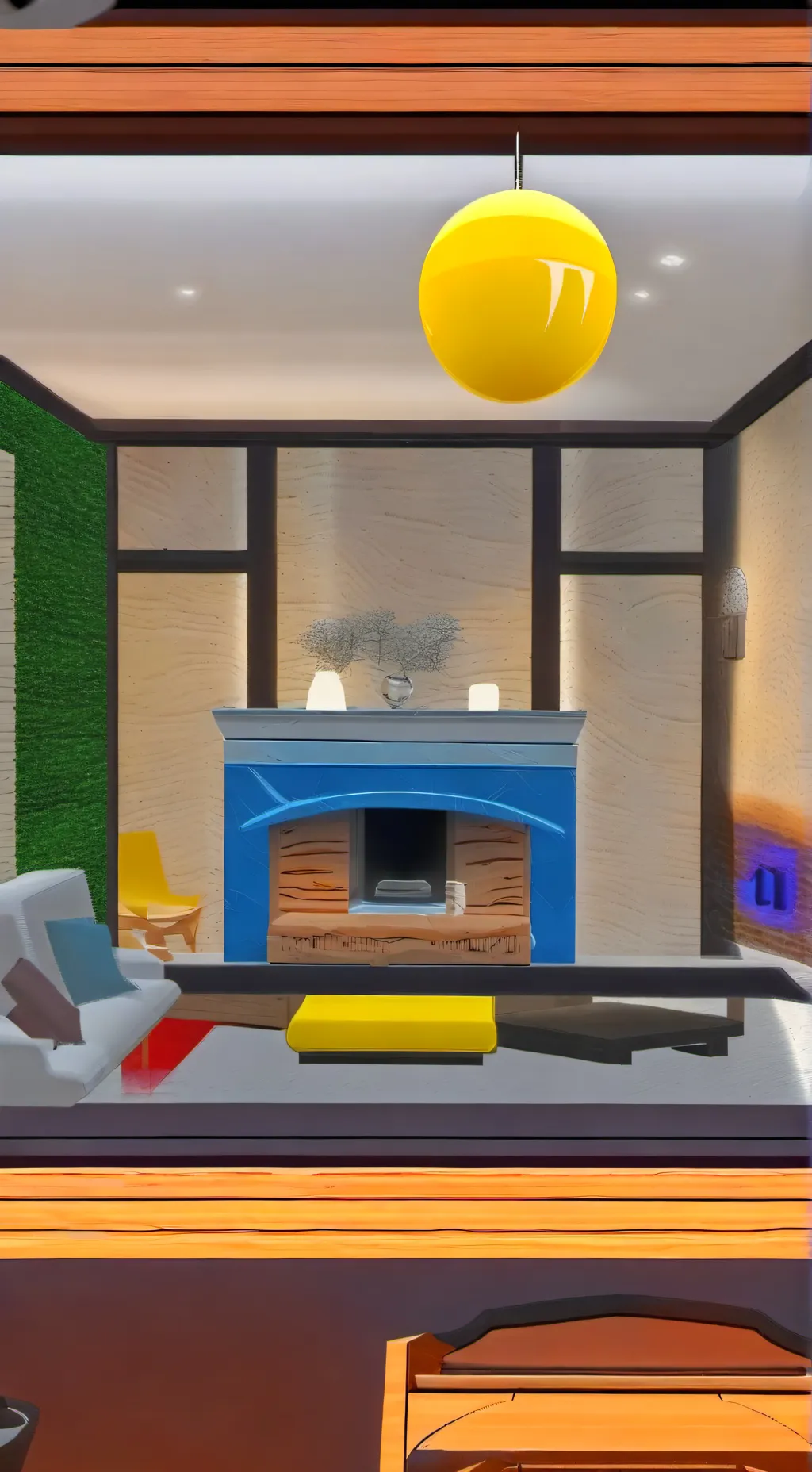 ai character: sheriff labrador background