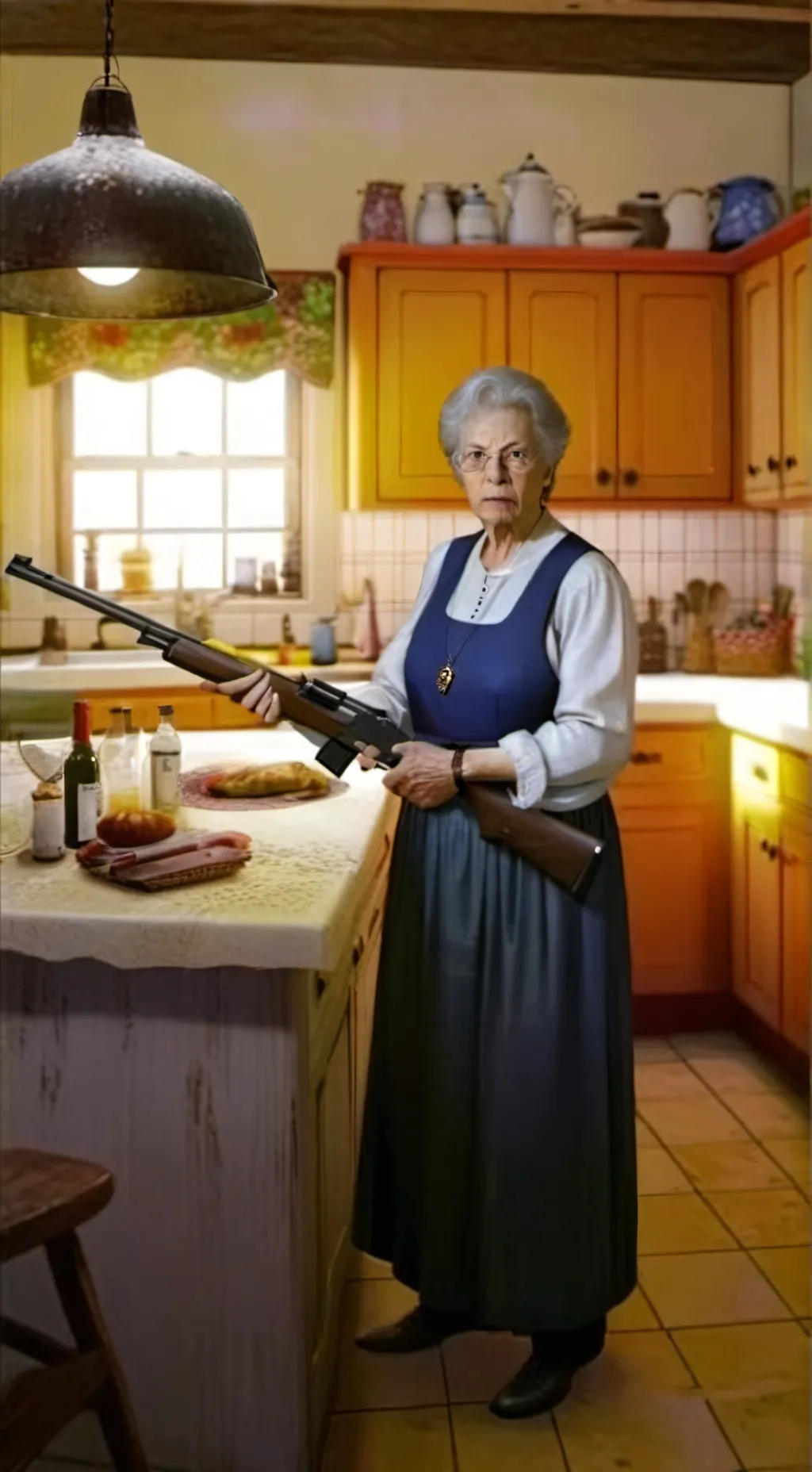 ai character: grandma background