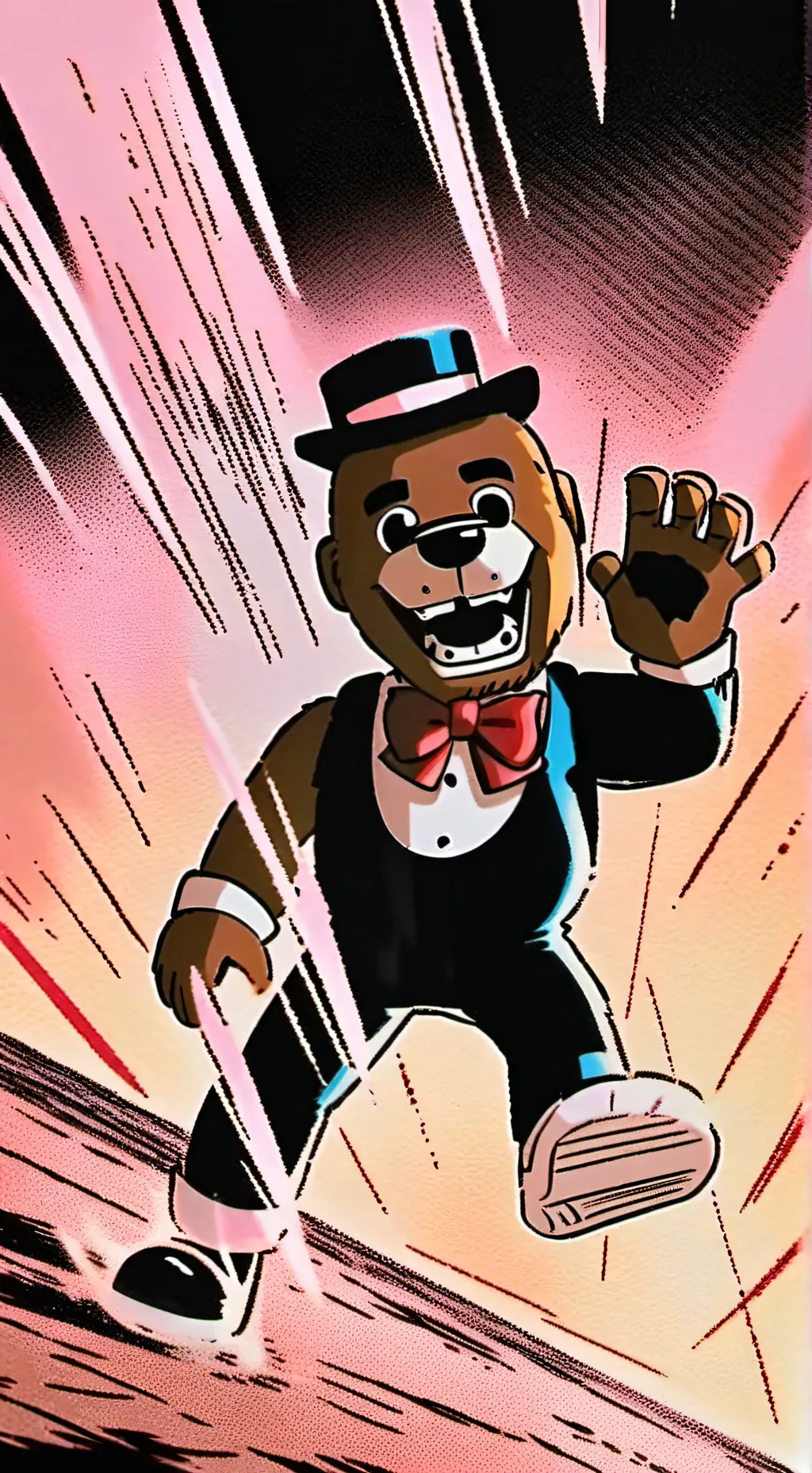 ai character: Freddy fazbear background