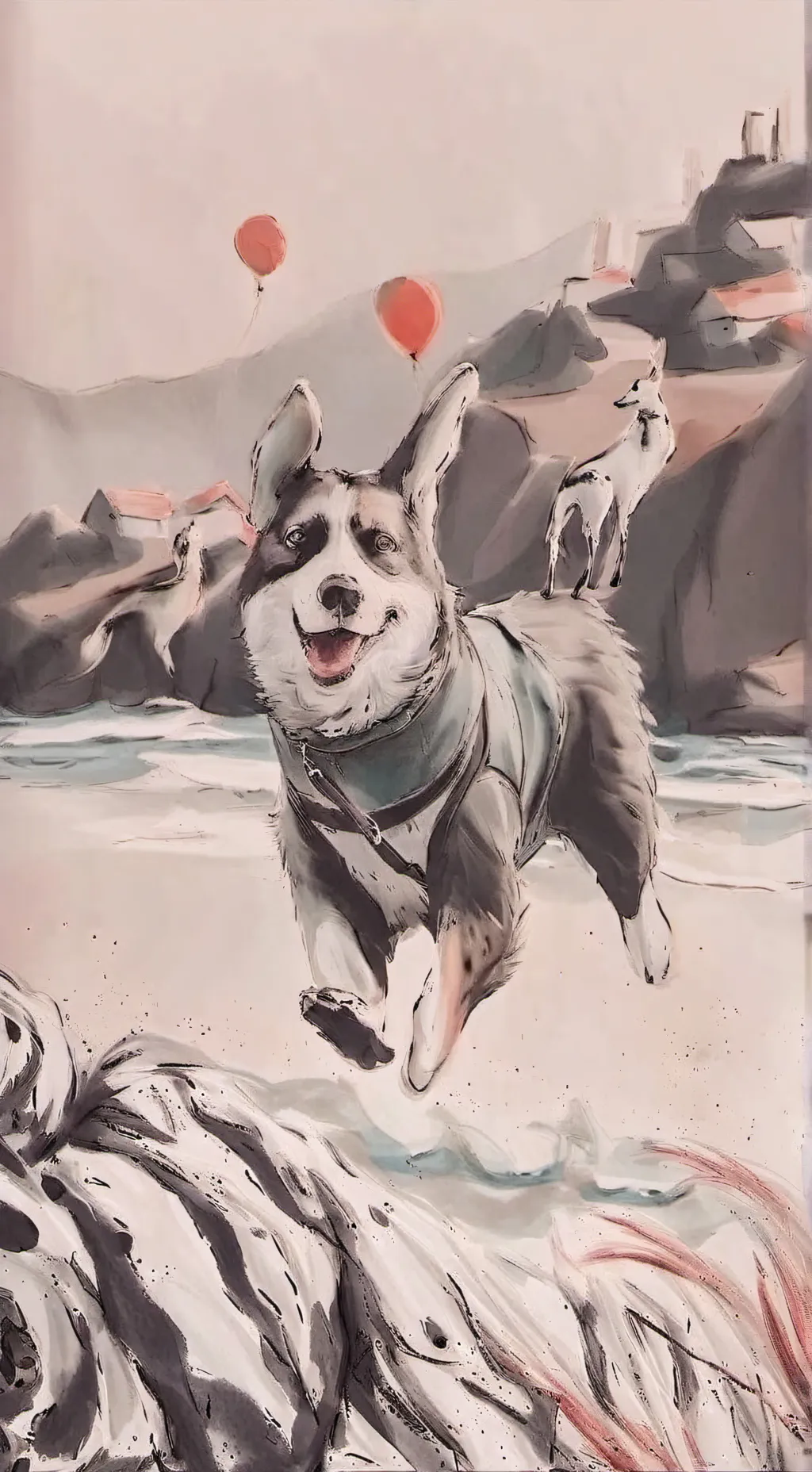 ai character: mooncake background