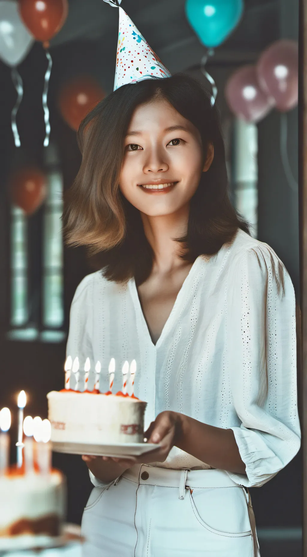 ai character: yr gfs birthday background