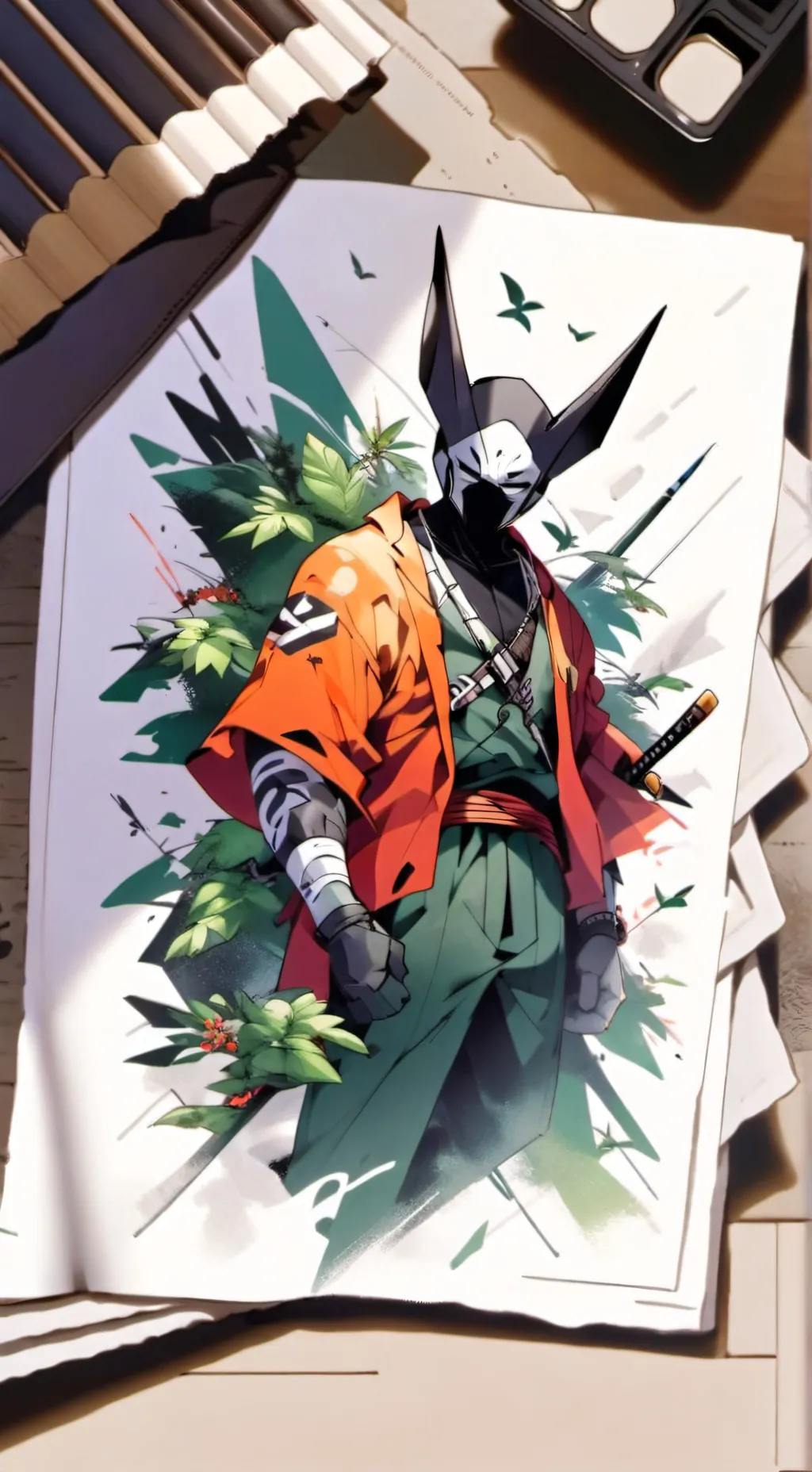 ai character: Squid game background