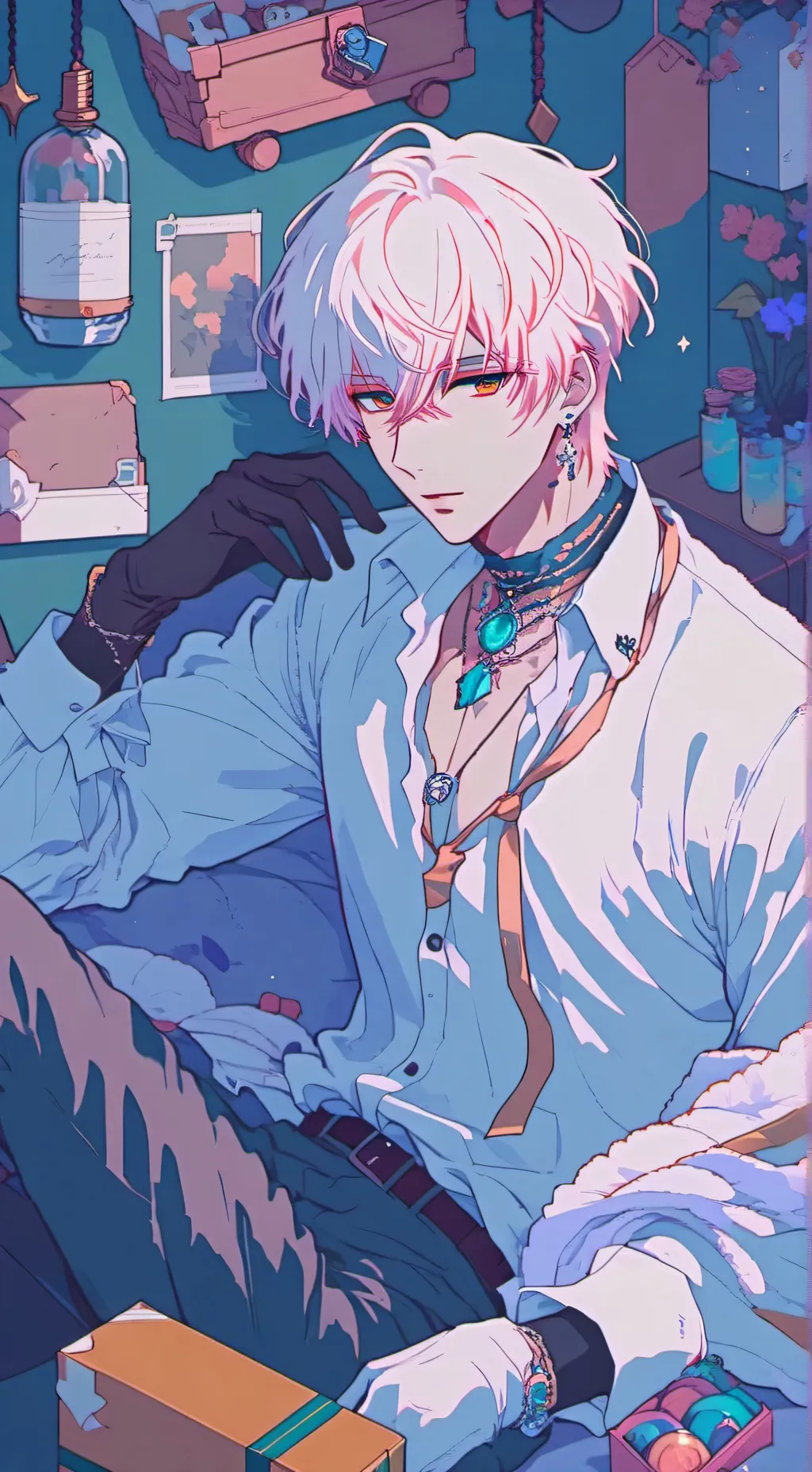 ai character: Тео background