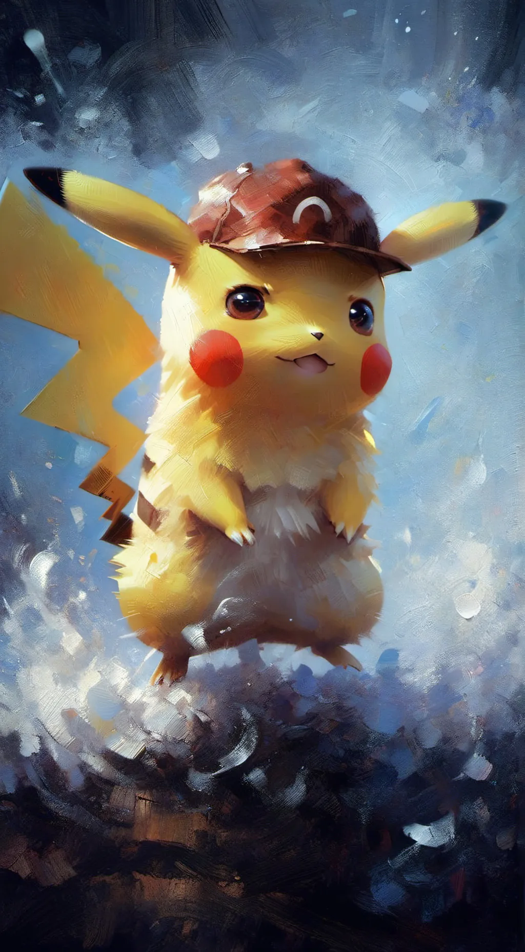 ai character: Pikachu ⚡ background