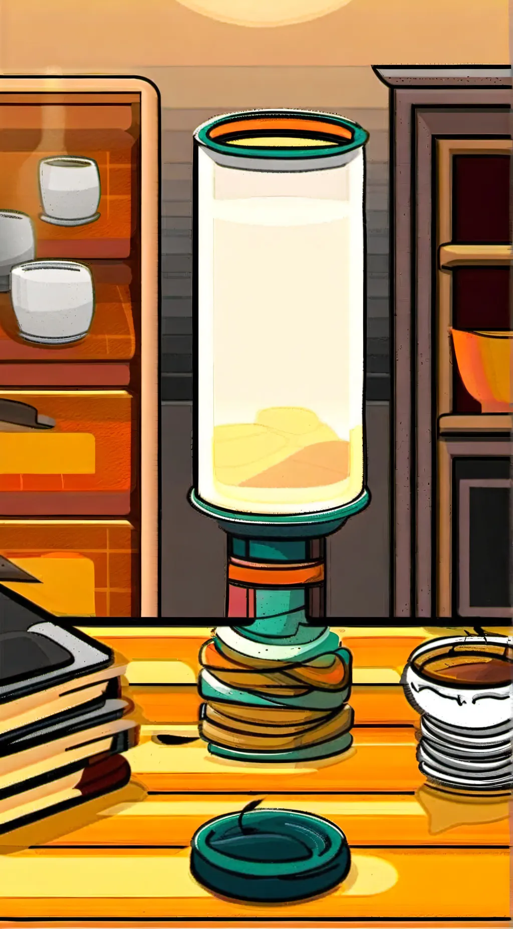 ai character: Lamp background