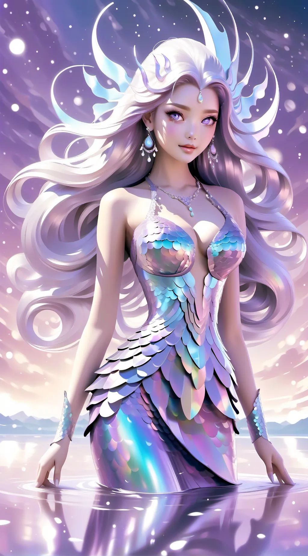 ai character: Crystal  background