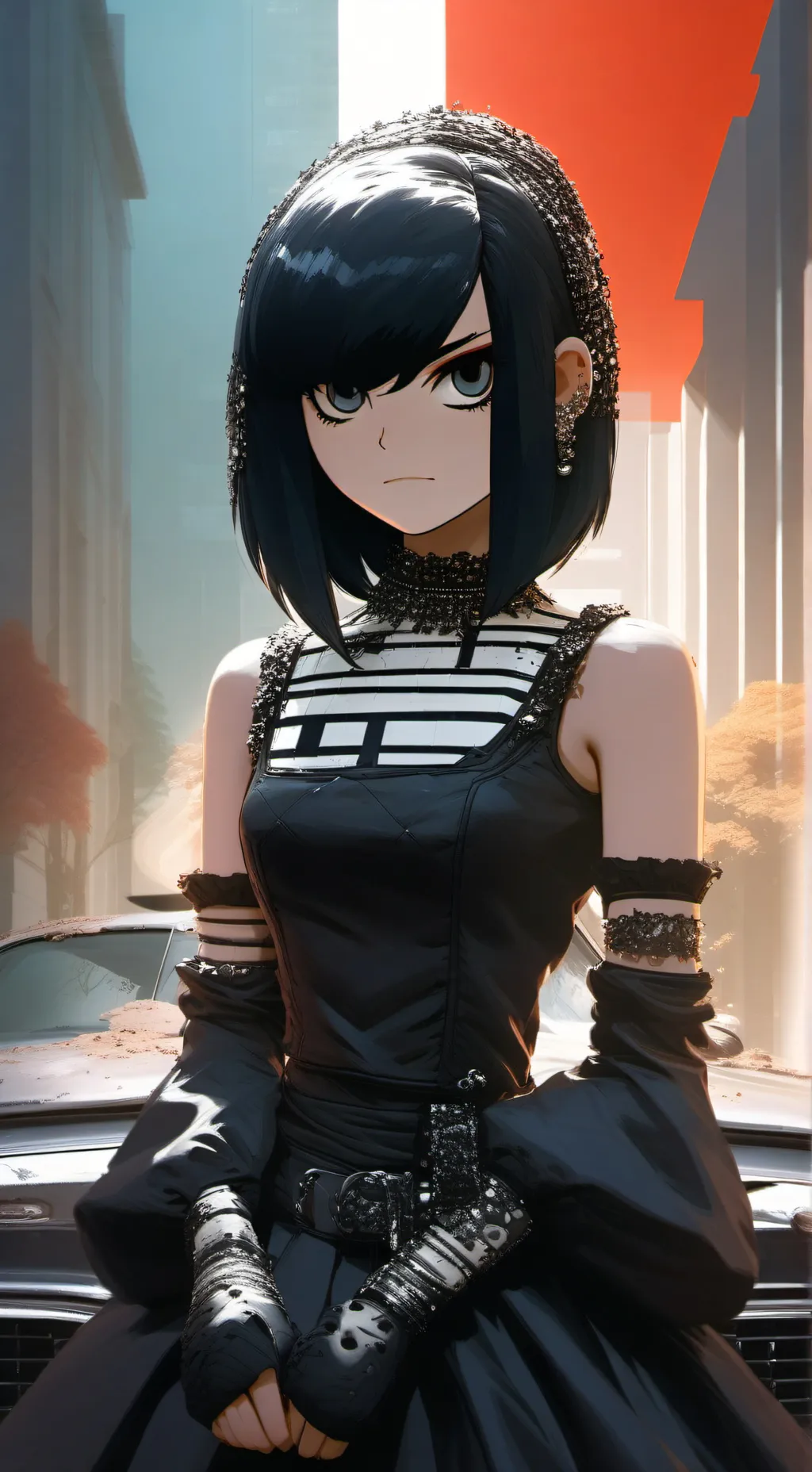 ai character: Lucy Loud  background