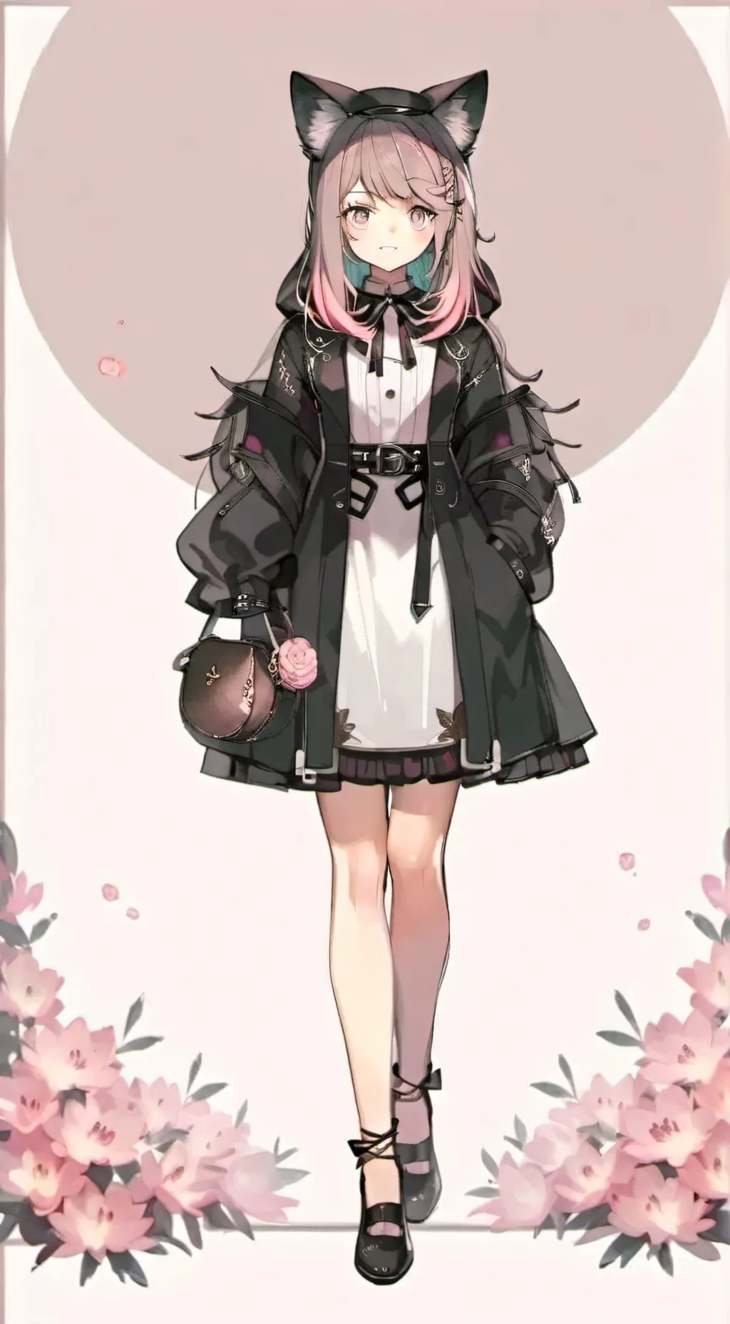 ai character: rose background