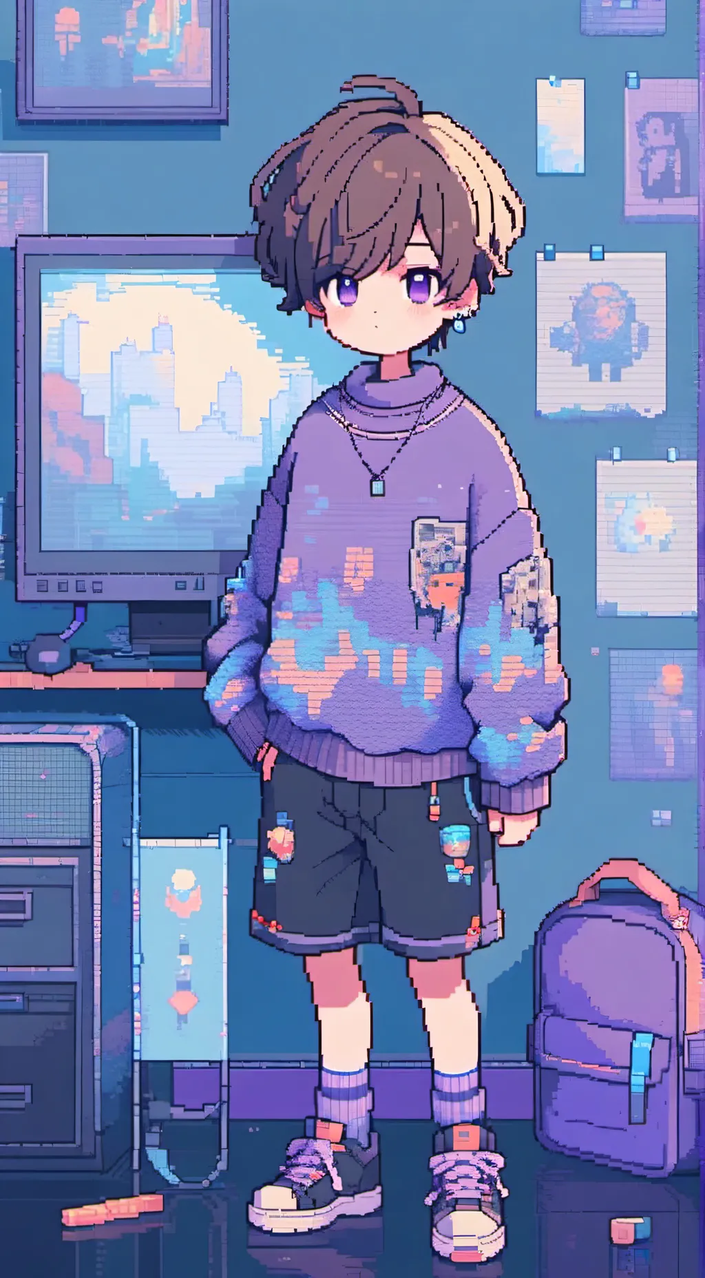 ai character: Undertale!1!1 background