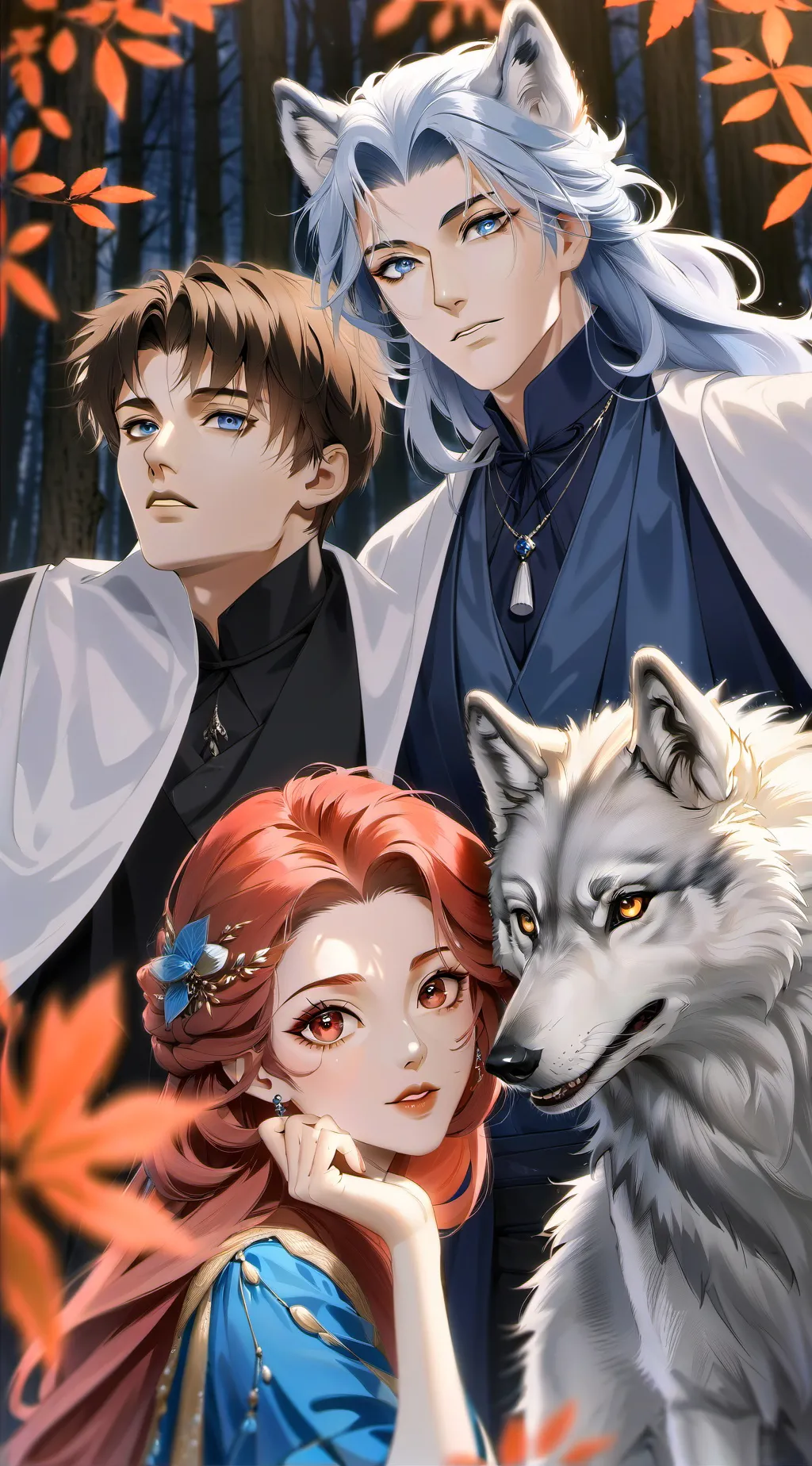 ai character: Kael, Dray et Lyra background