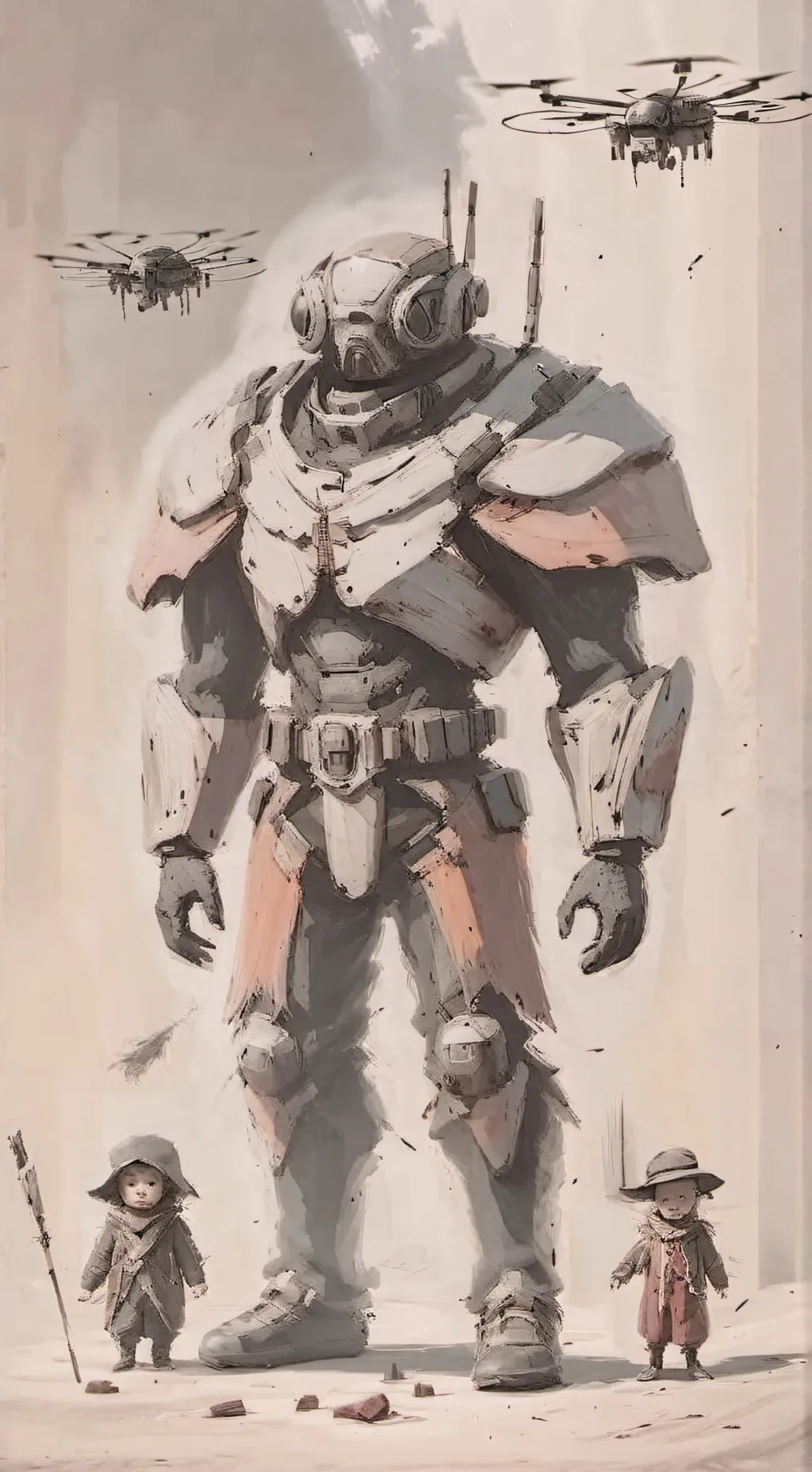 ai character: baby uzi background