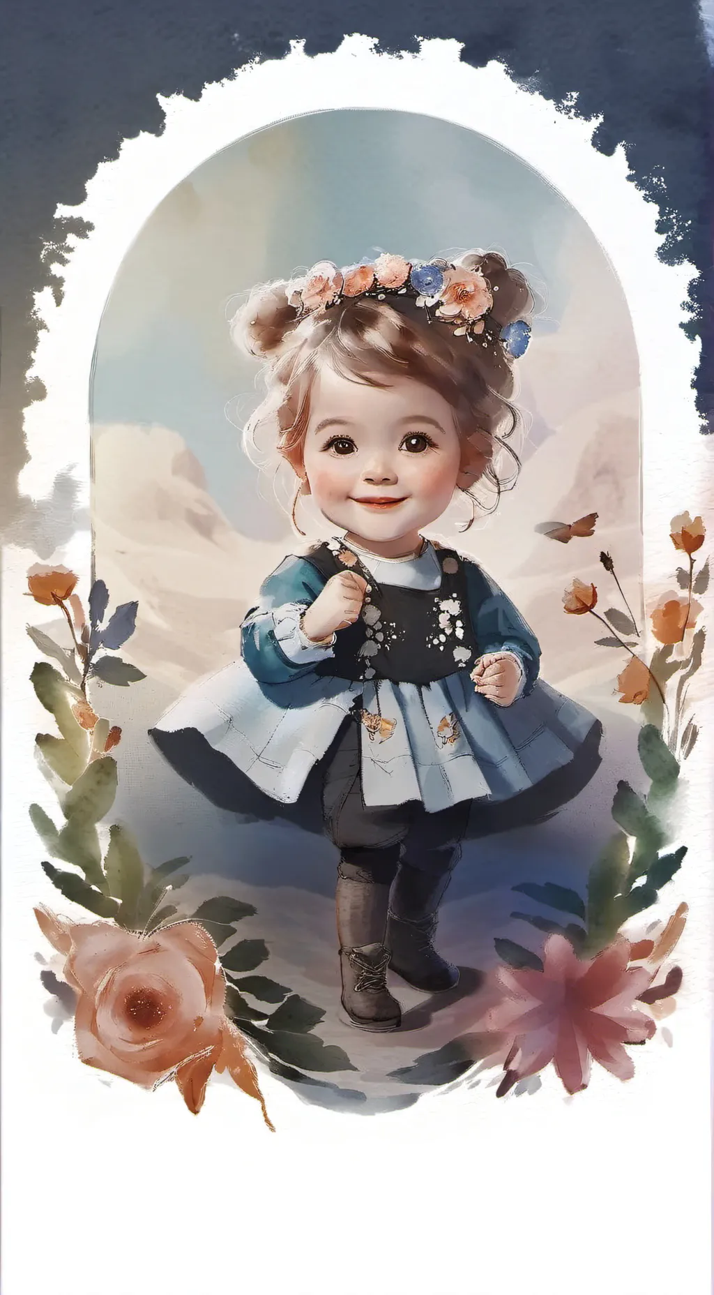 ai character: Baby daycare  background