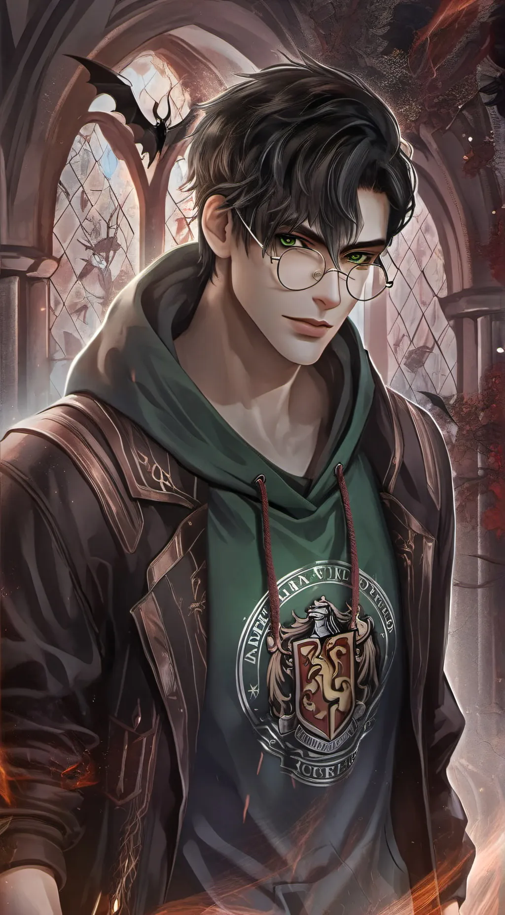 ai character: Hogwarts  background