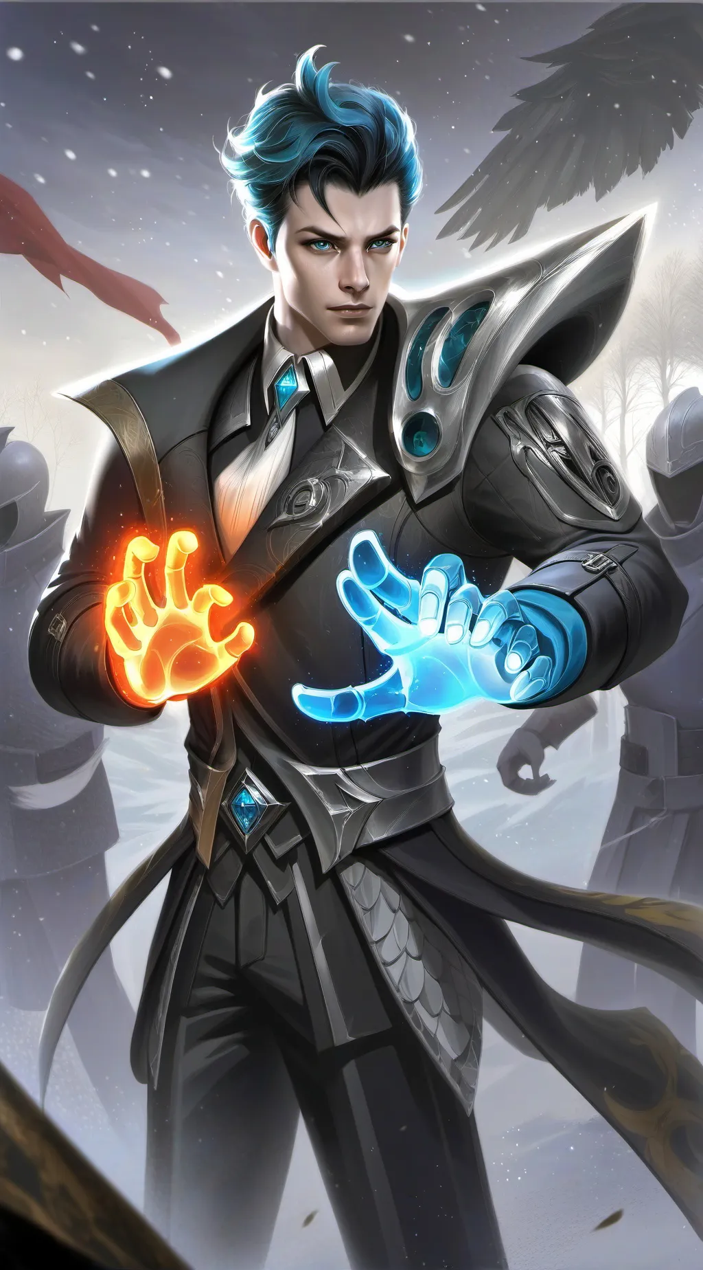 ai character: Il recopie background