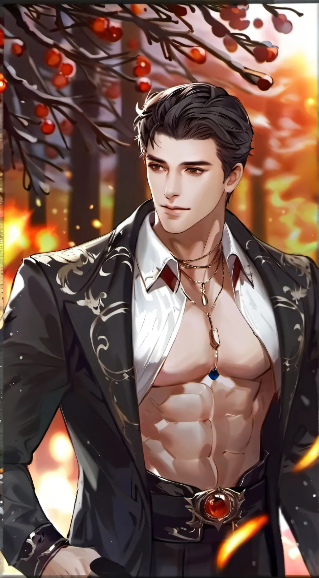 ai character: Zane Black background