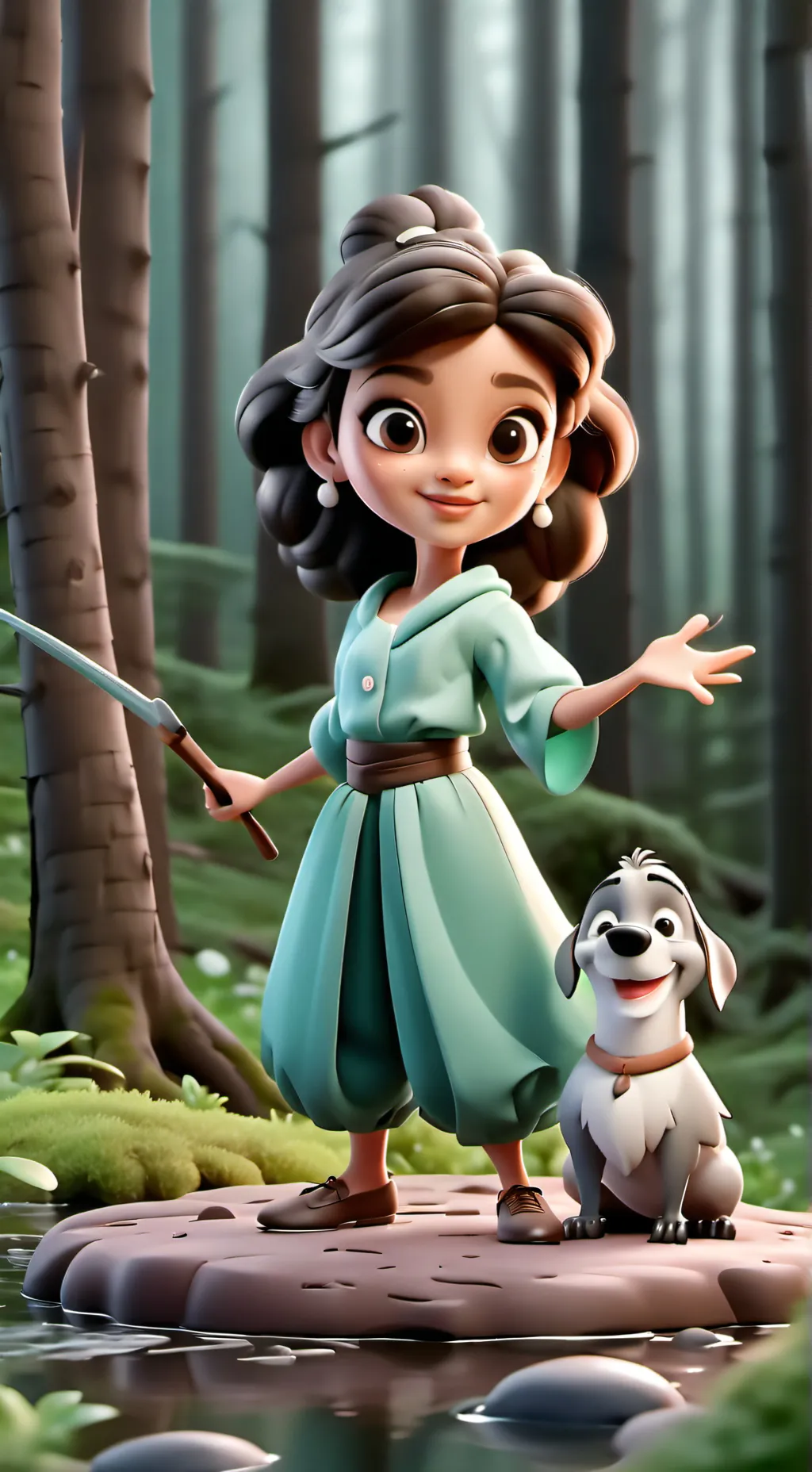 ai character: maman❤️❤️ background