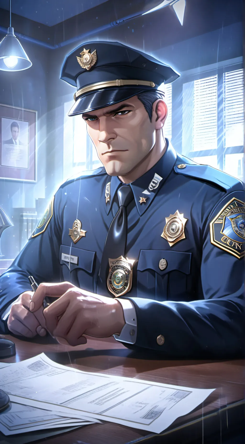 ai character: The Unified Law Enforcer background