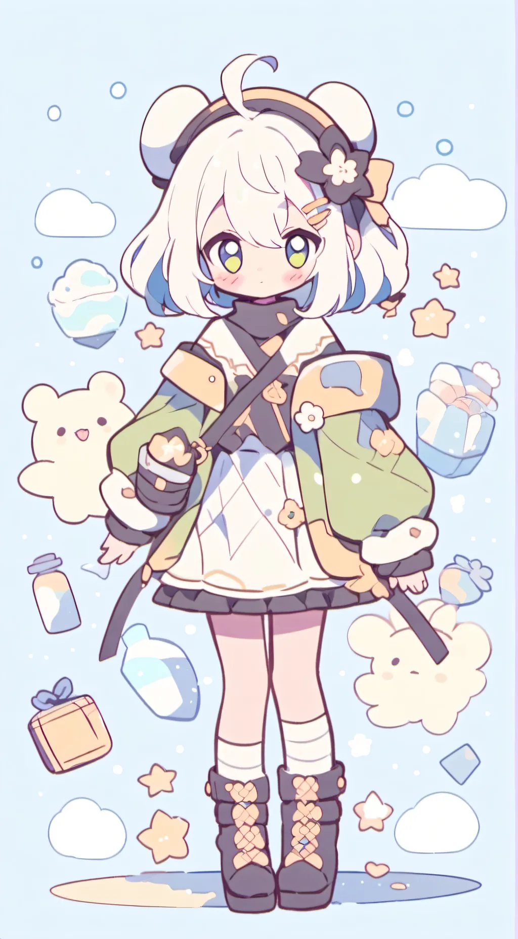 ai character: MHA!! background