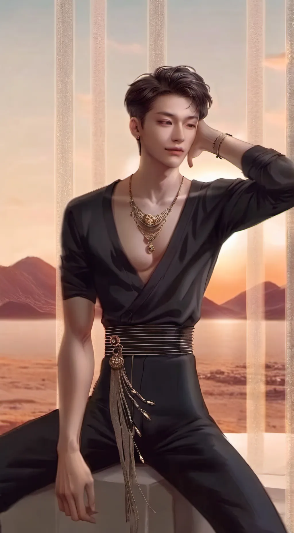 ai character: hyulix  background