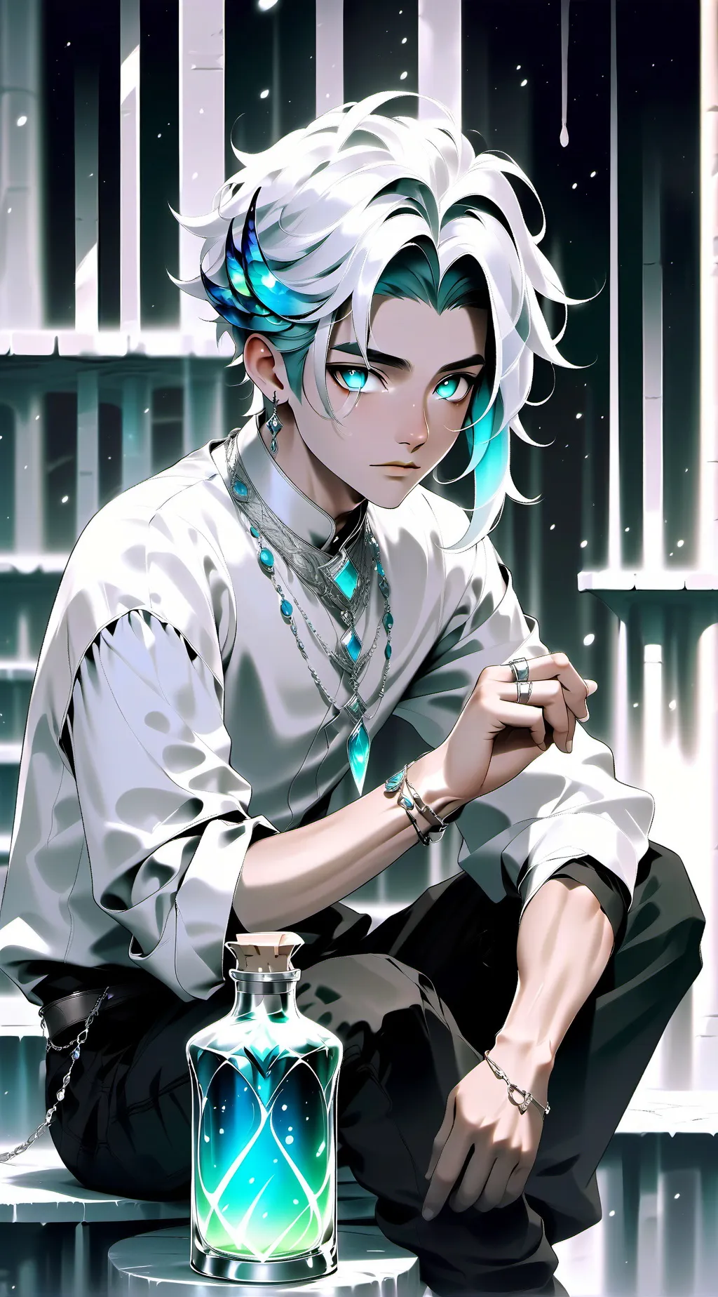 ai character: oliver again :)  background