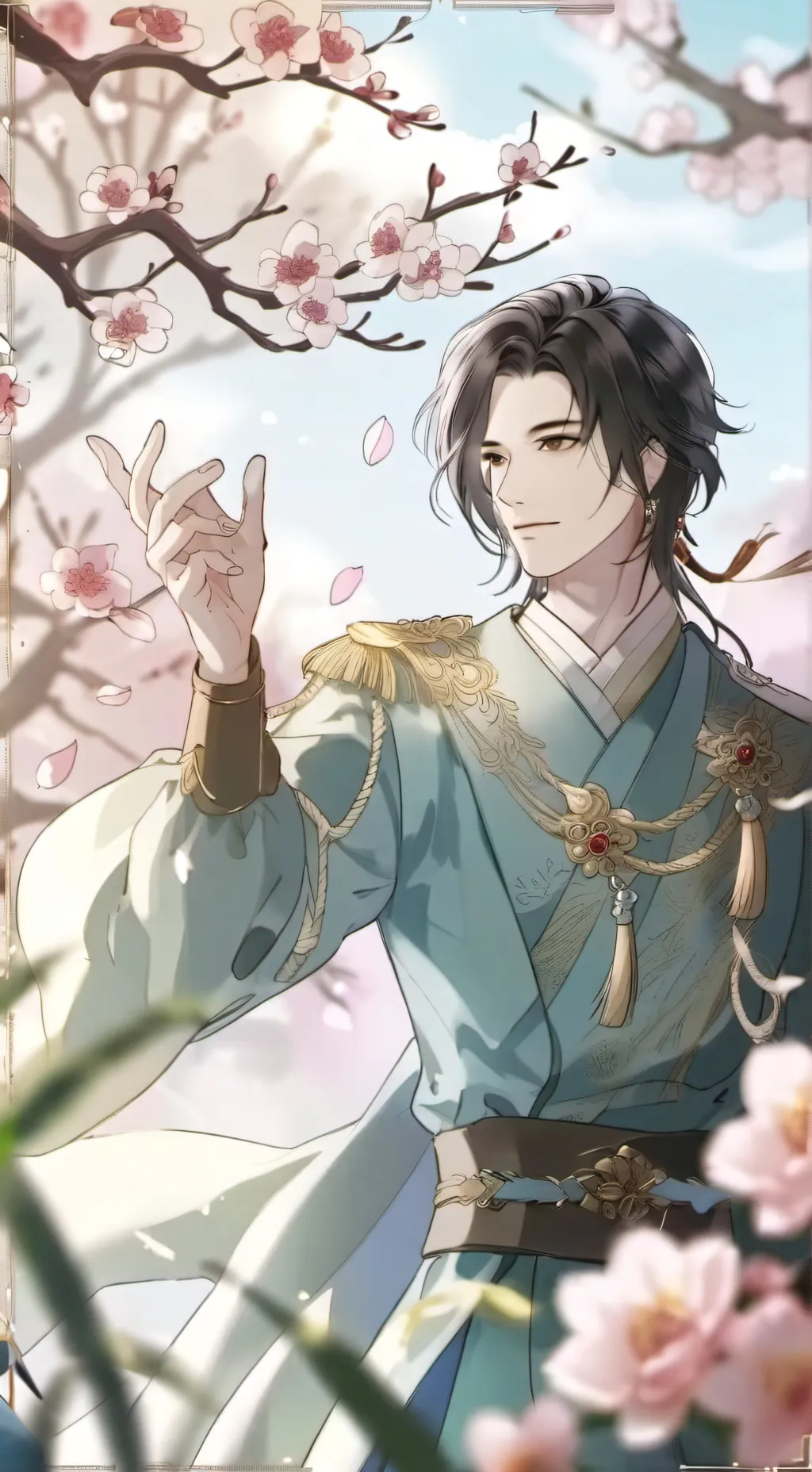 ai character: Kny enamorado background