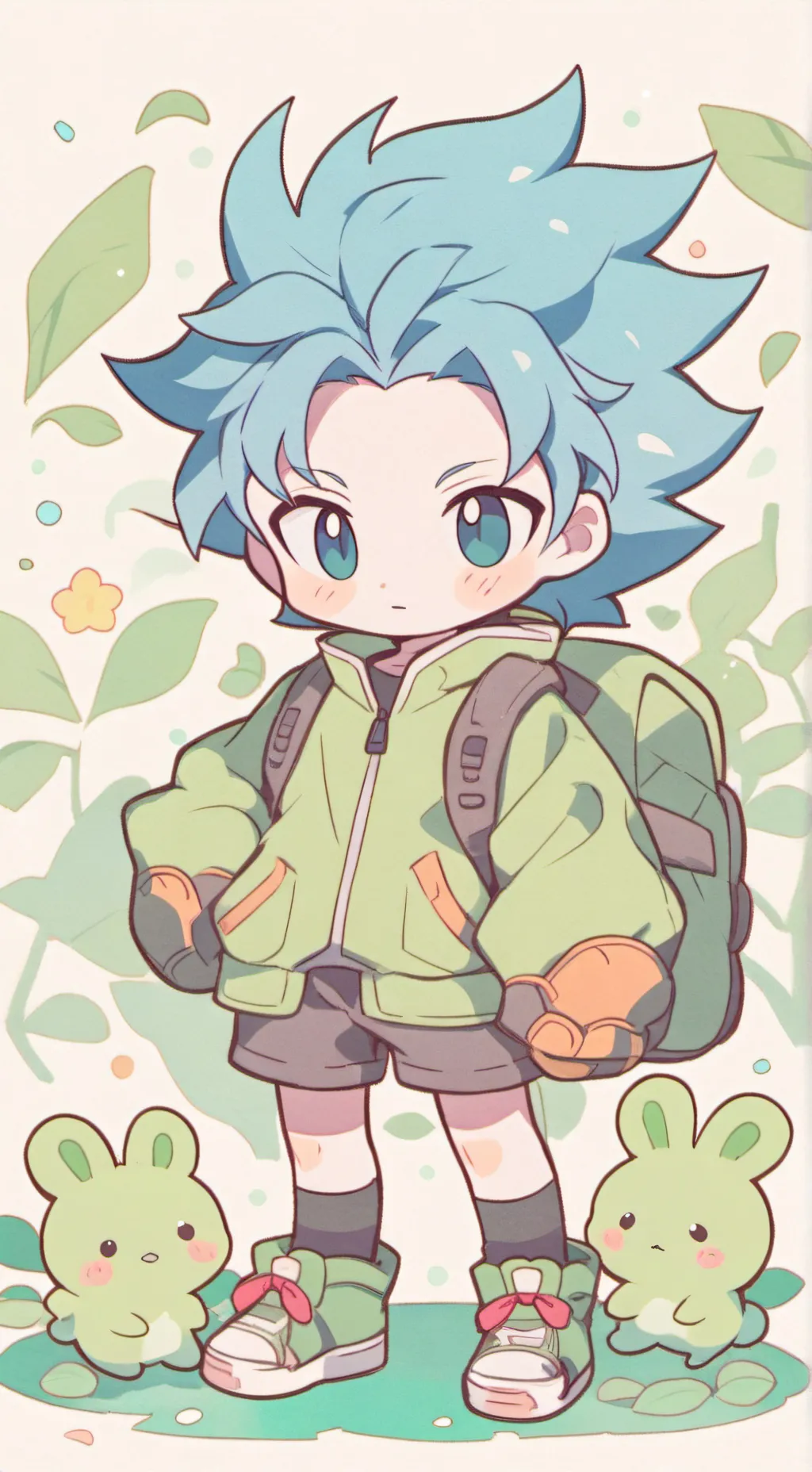 ai character: deku  background