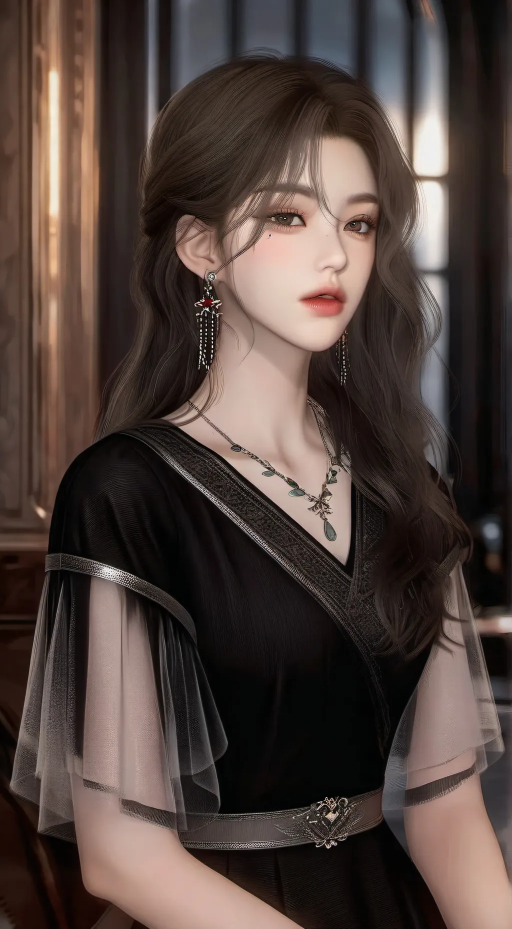 ai character: Mui has yt acc background