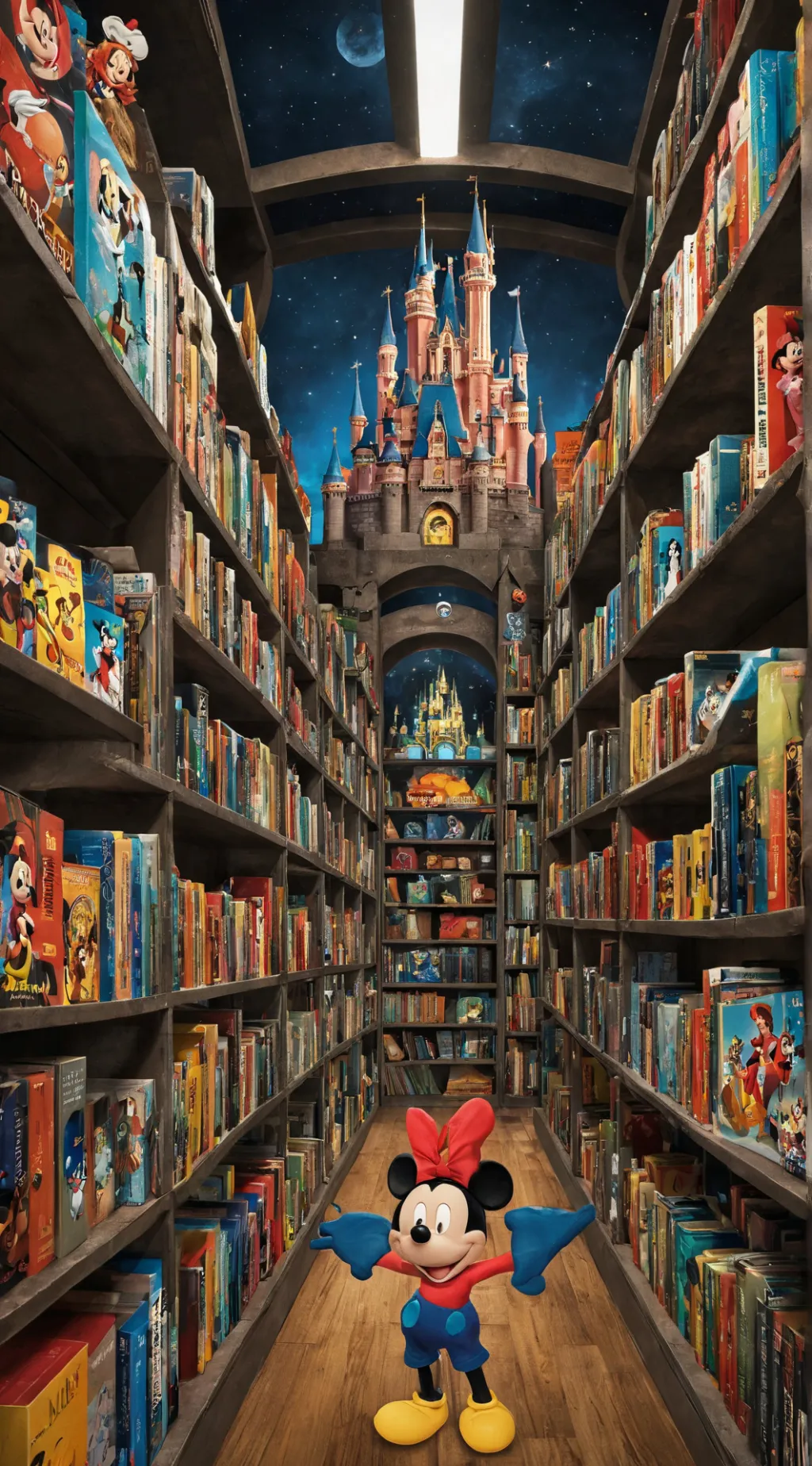 ai character: Disney vaults  background