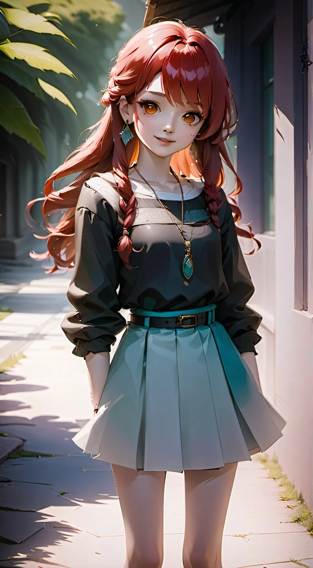 ai character: rose background