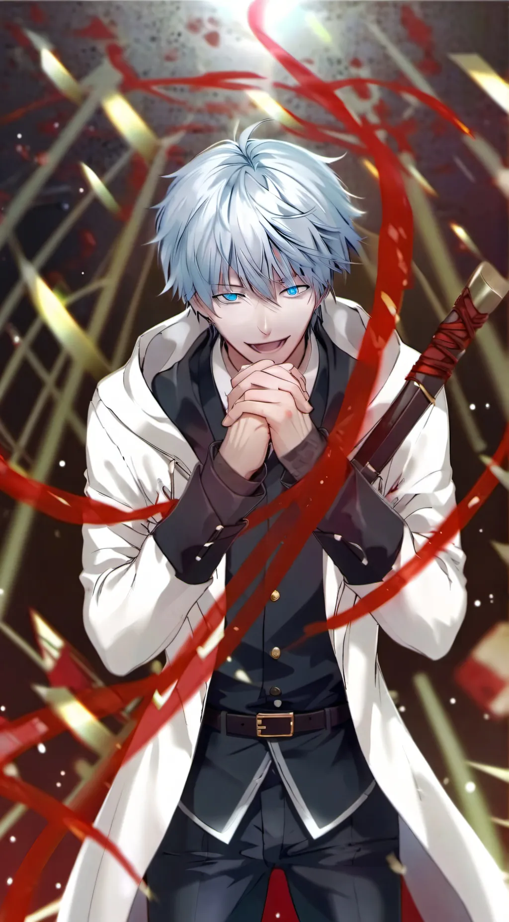 ai character: gojo saturo background