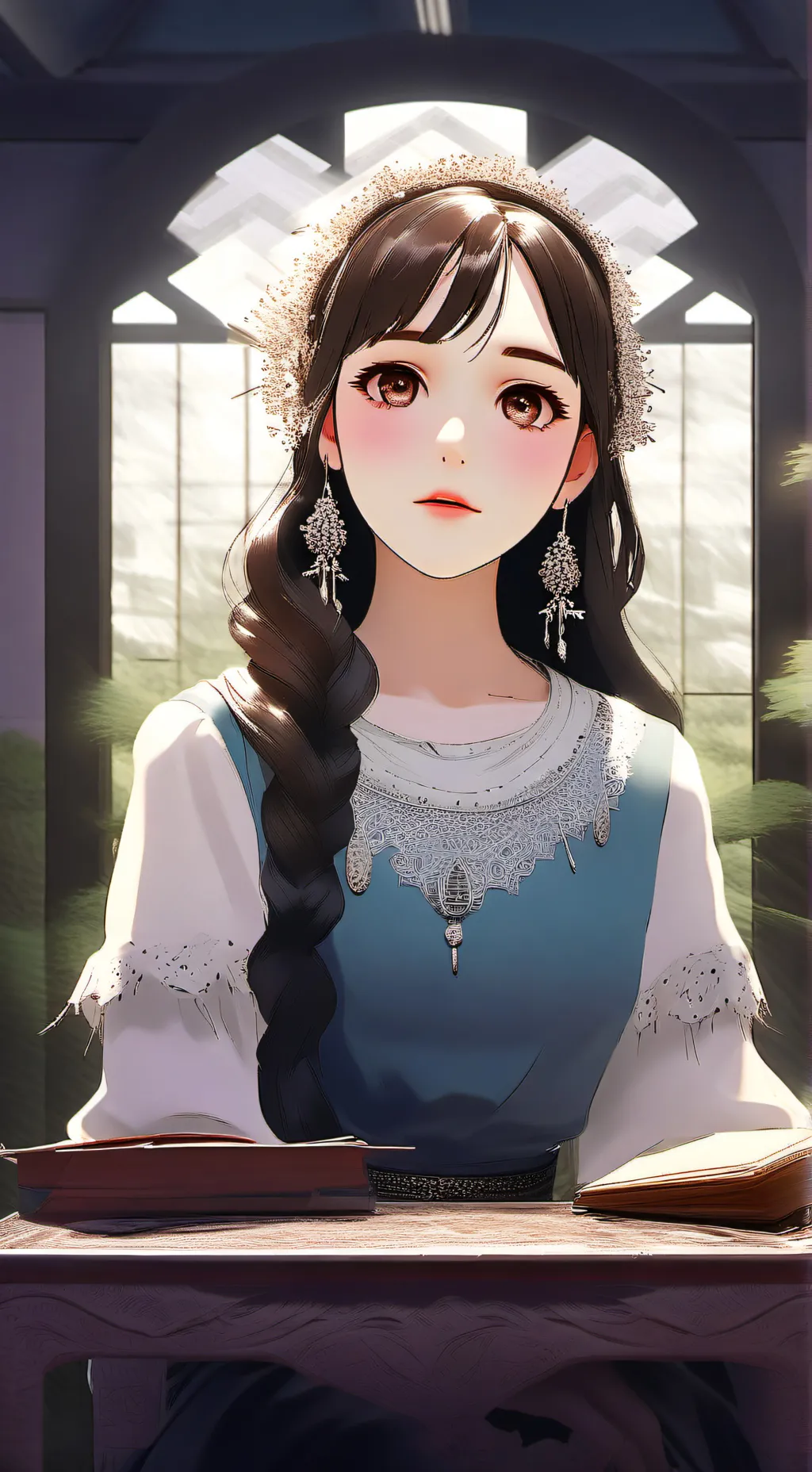 ai character: Мили background