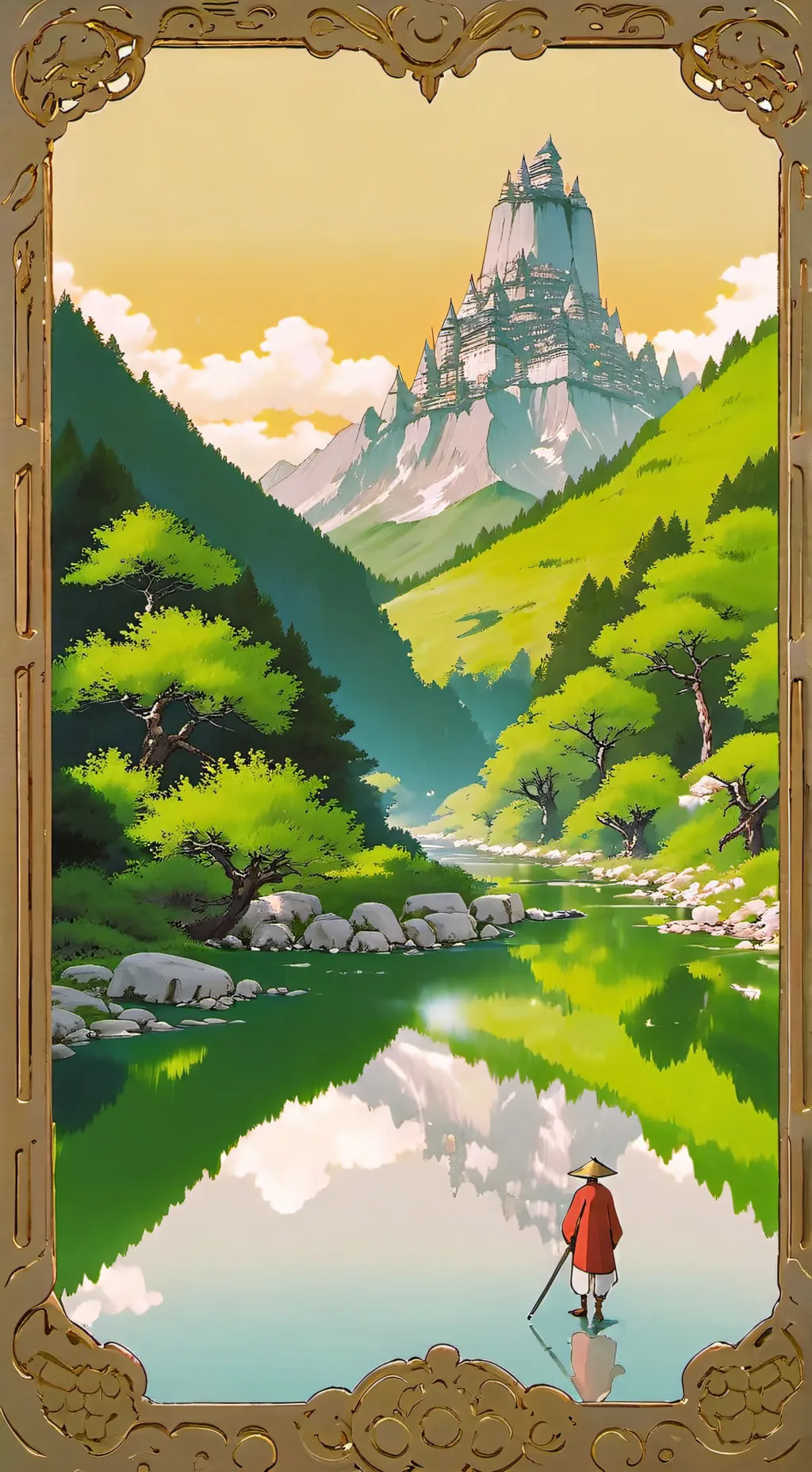 ai character: Curvaceous empire background