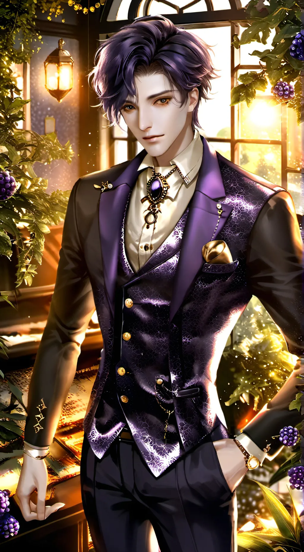 ai character: Berry background