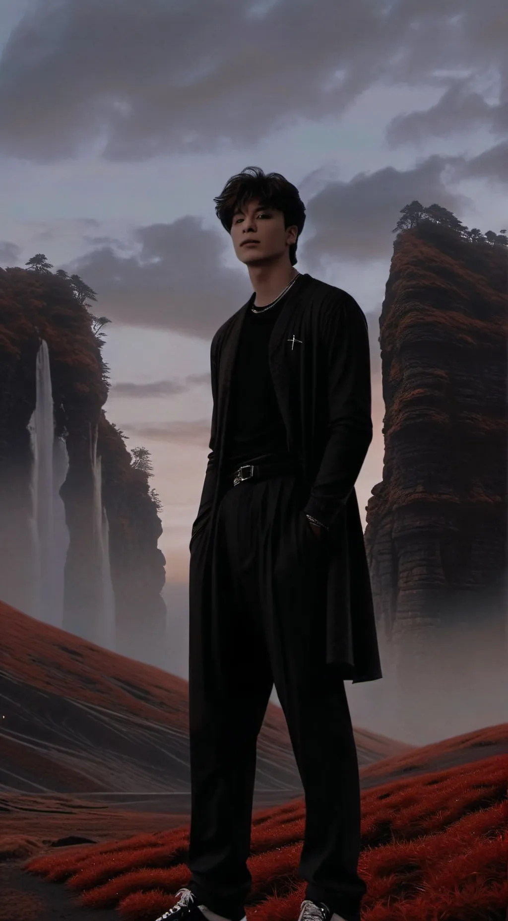 ai character: Justin Greenwood  background