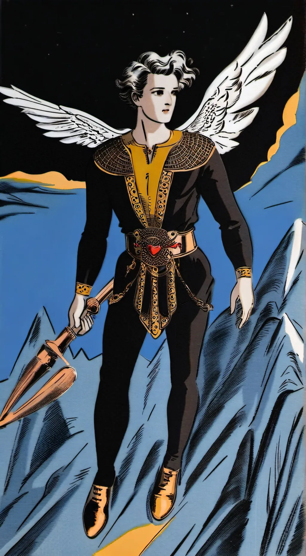 ai character: Cupido del desamor background