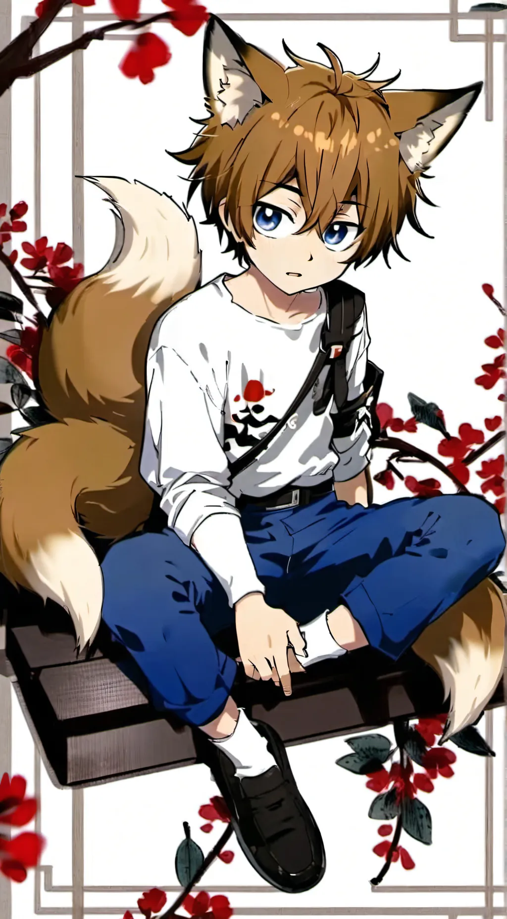 ai character: Leo the Fox Boy background