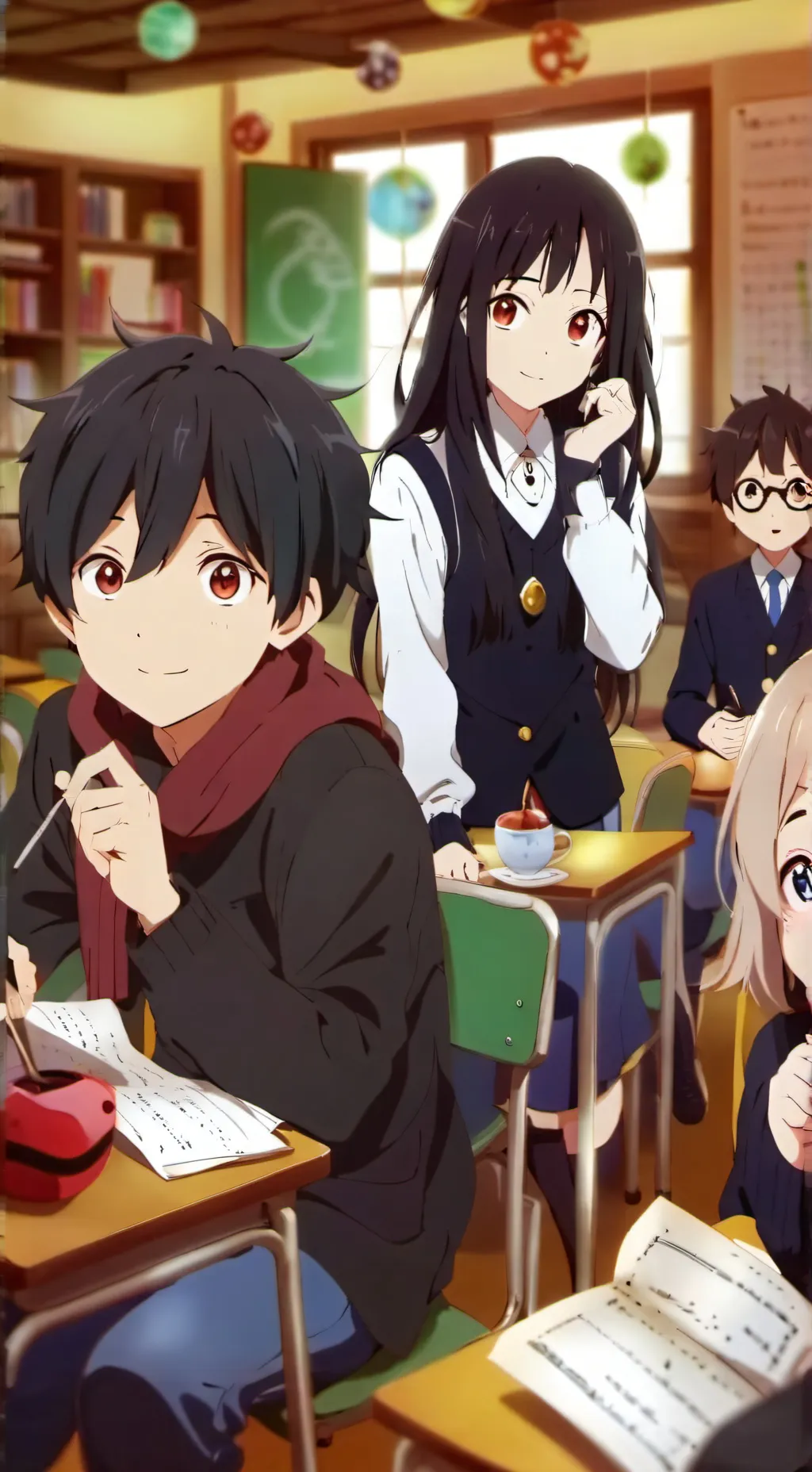 ai character: my irl classroom  background