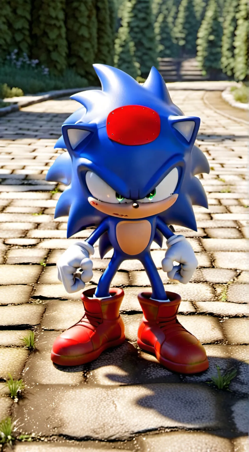 ai character: Enamora a Sonic background