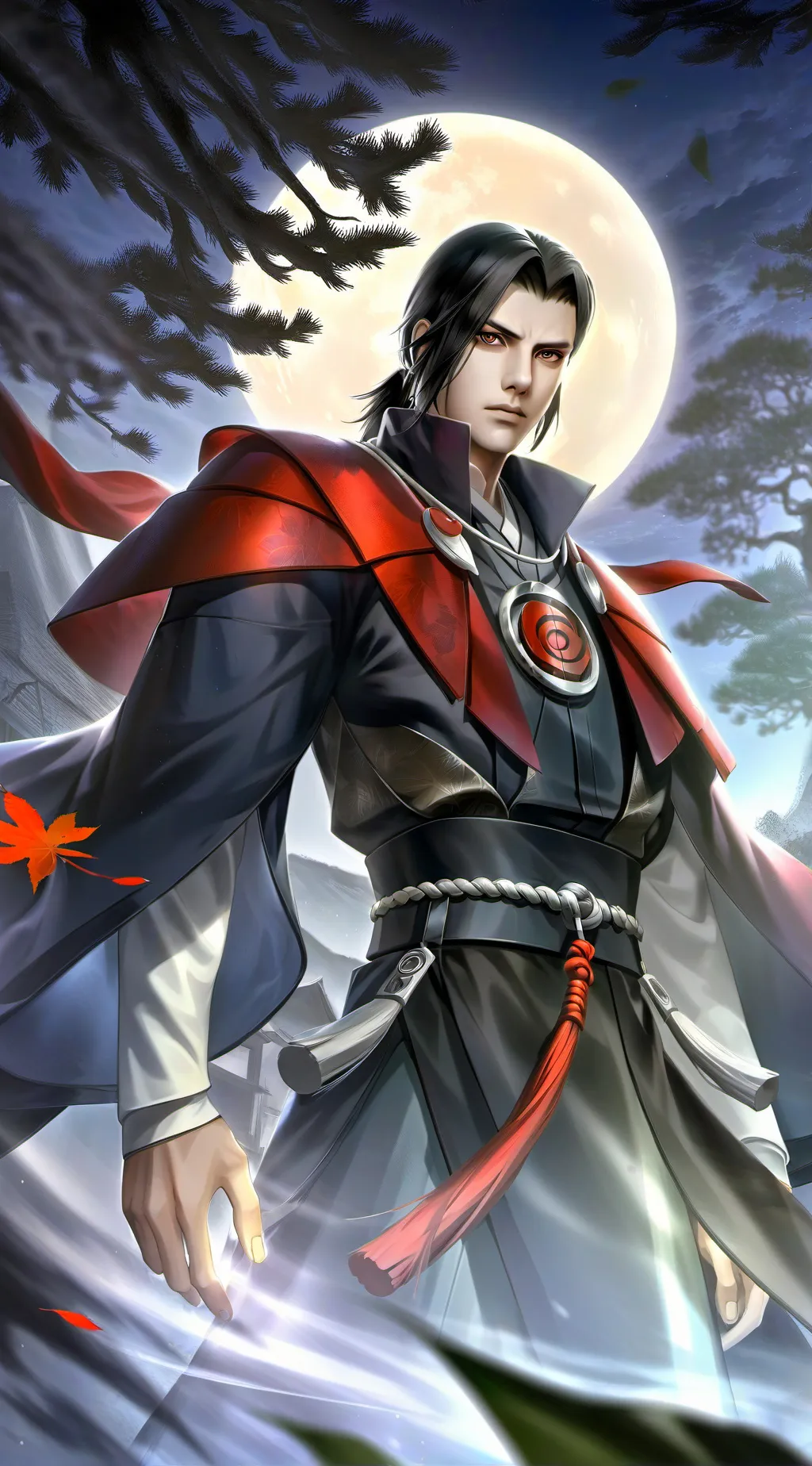 ai character: Itachi Uchiha background