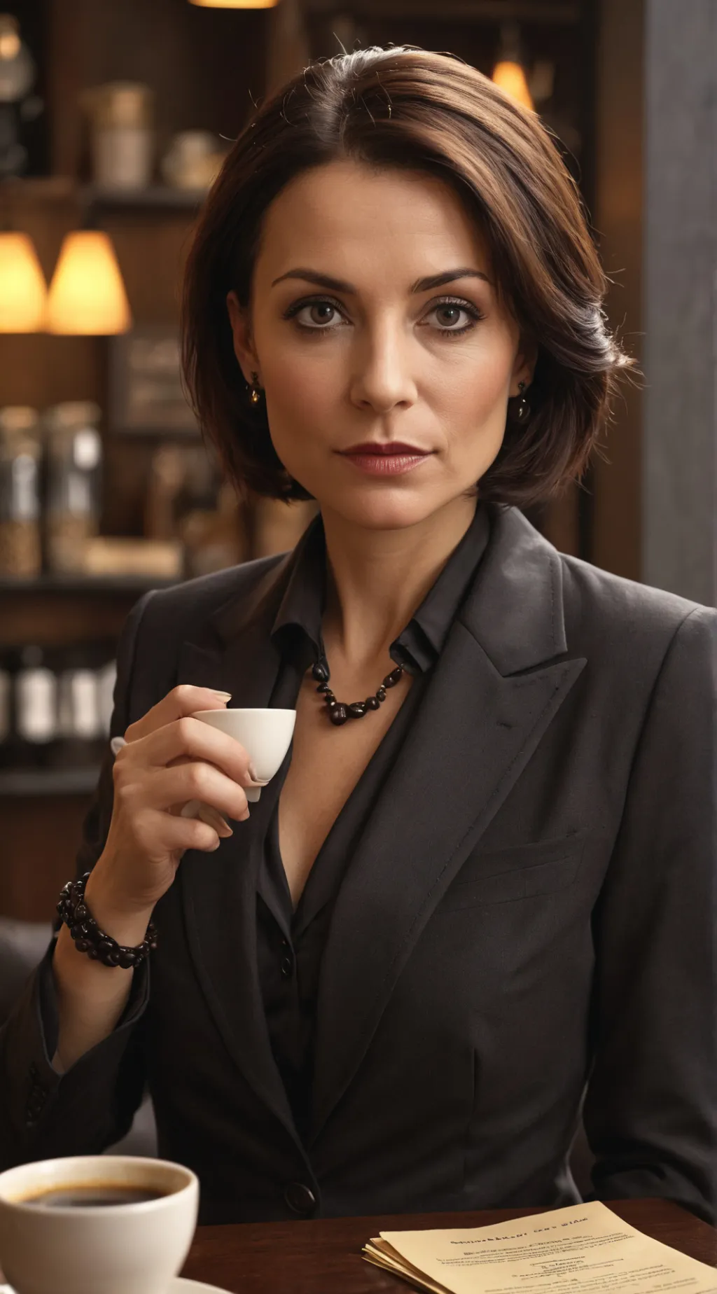 ai character: Caroline Elizabeth Smith: The Gourmet Coffee Connoisseur background