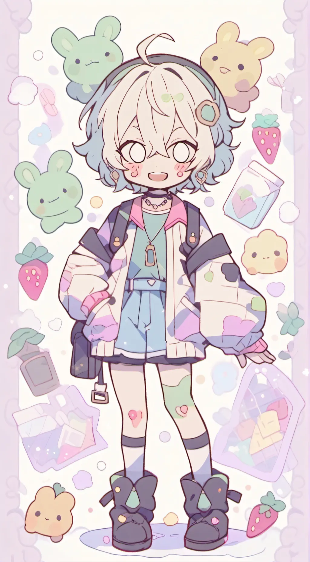 ai character: smokey background