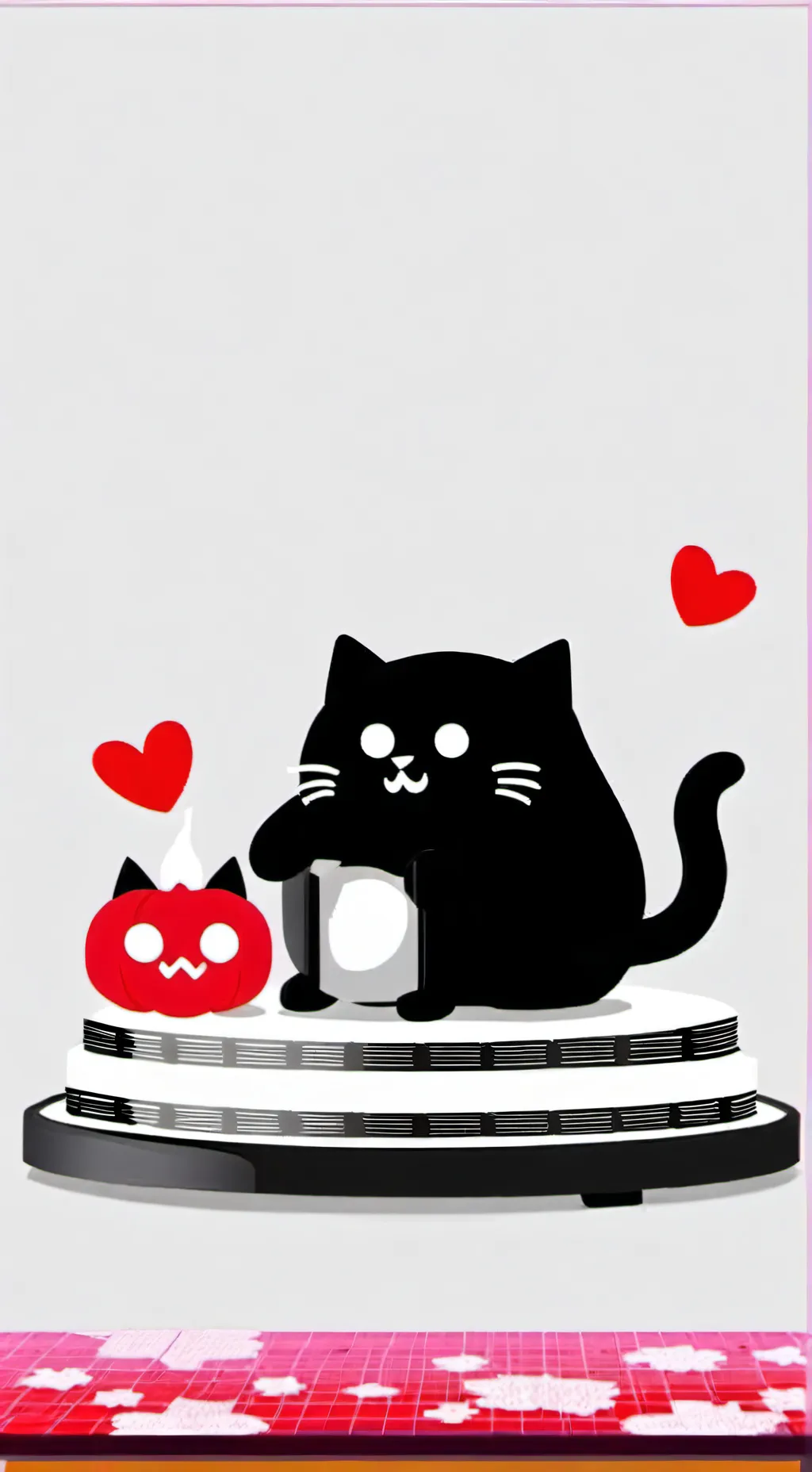 ai character: rubi cat! background