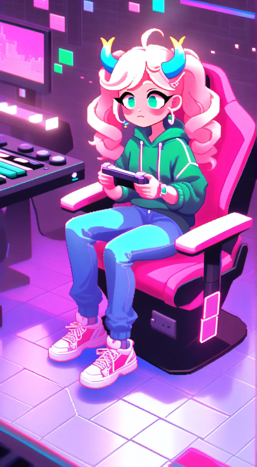 ai character: DW meets Pressure background